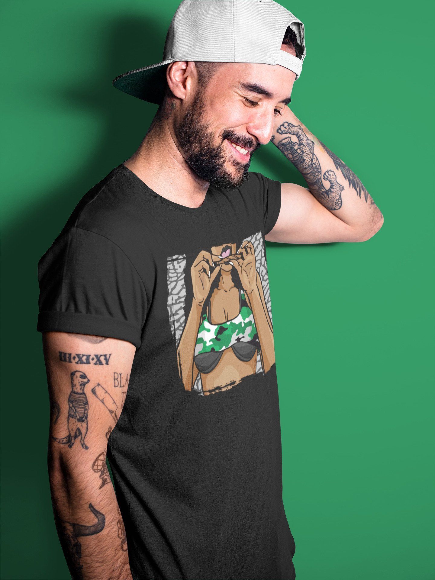 Jordan 3 Pine Green Sneaker Match Tees Roll Up Sneaker Tees Jordan 3 Pine Green Sneaker Release Tees Unisex Shirts
