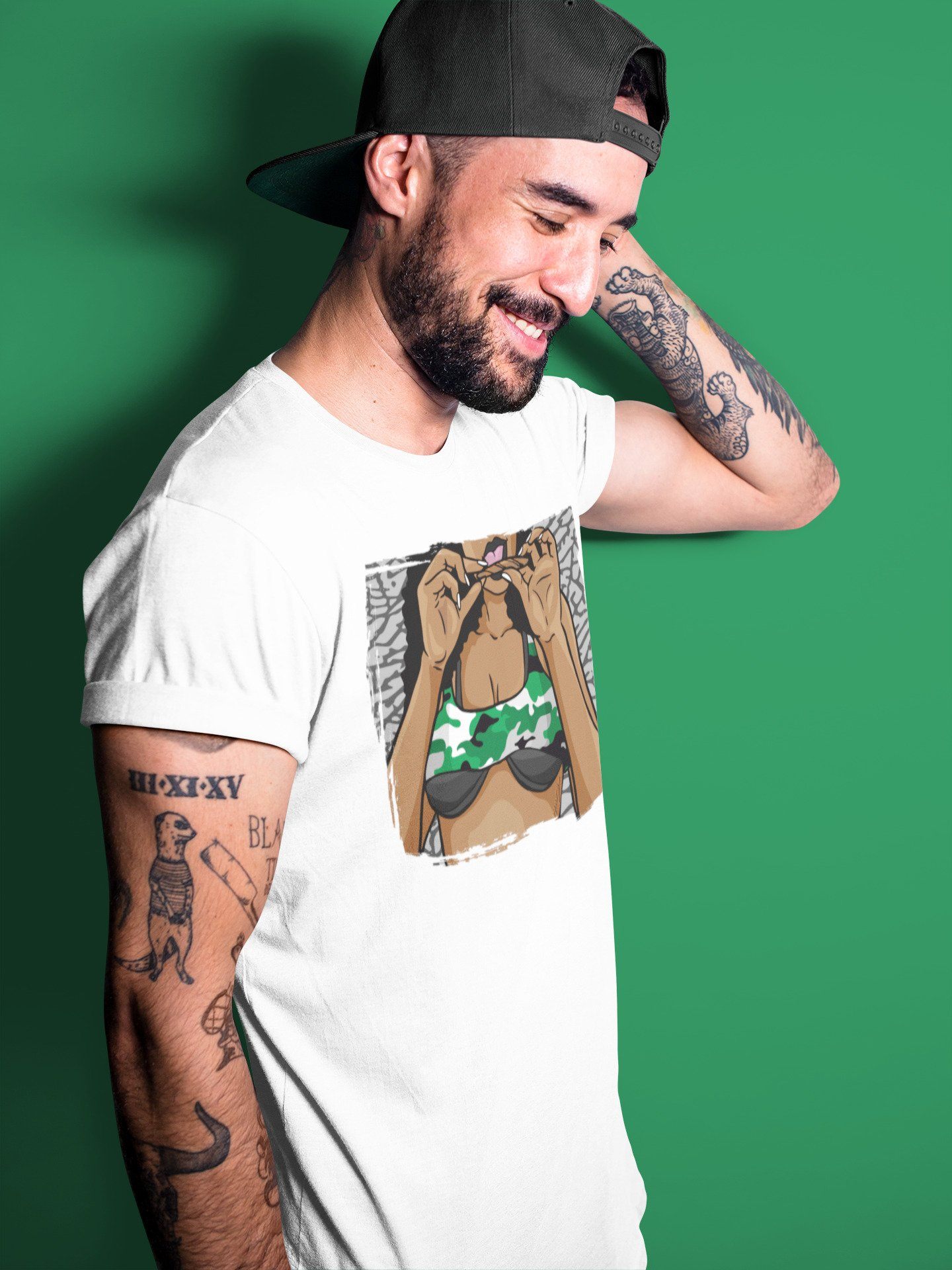 Jordan 3 Pine Green Sneaker Match Tees Roll Up Sneaker Tees Jordan 3 Pine Green Sneaker Release Tees Unisex Shirts