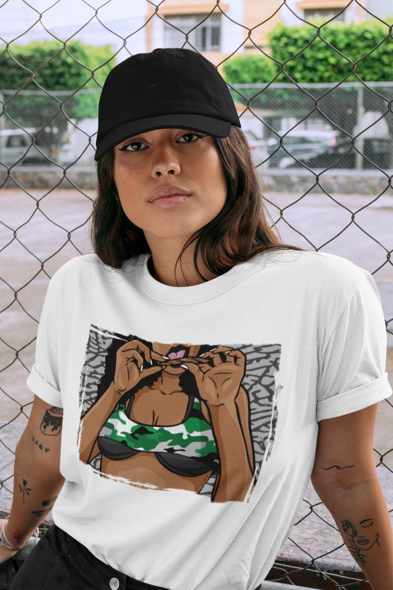 Jordan 3 Pine Green Sneaker Match Tees Roll Up Sneaker Tees Jordan 3 Pine Green Sneaker Release Tees Unisex Shirts