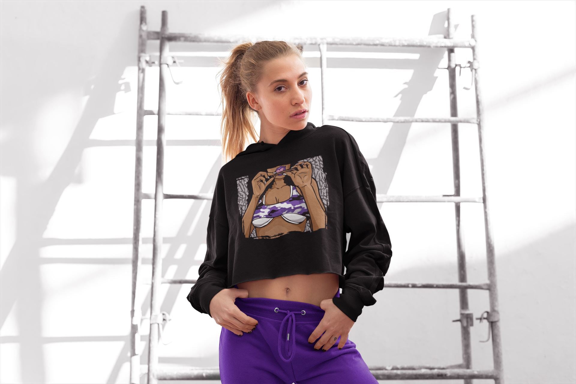 Jordan 3 Dark Iris Sneaker Match Tees Roll Up Sneaker Tees Jordan 3 Dark Iris Sneaker Release Tees Women's Shirts