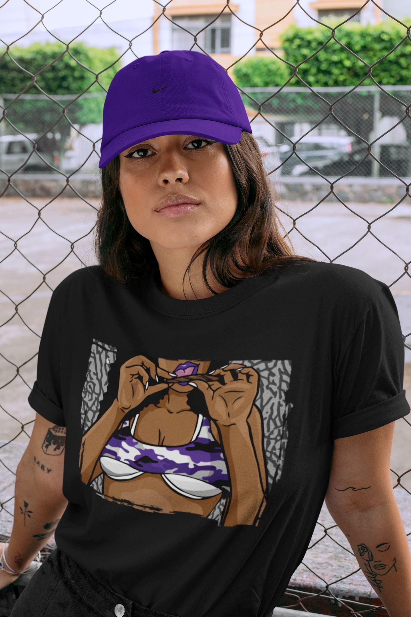 Jordan 3 Dark Iris Sneaker Match Tees Roll Up Sneaker Tees Jordan 3 Dark Iris Sneaker Release Tees Unisex Shirts