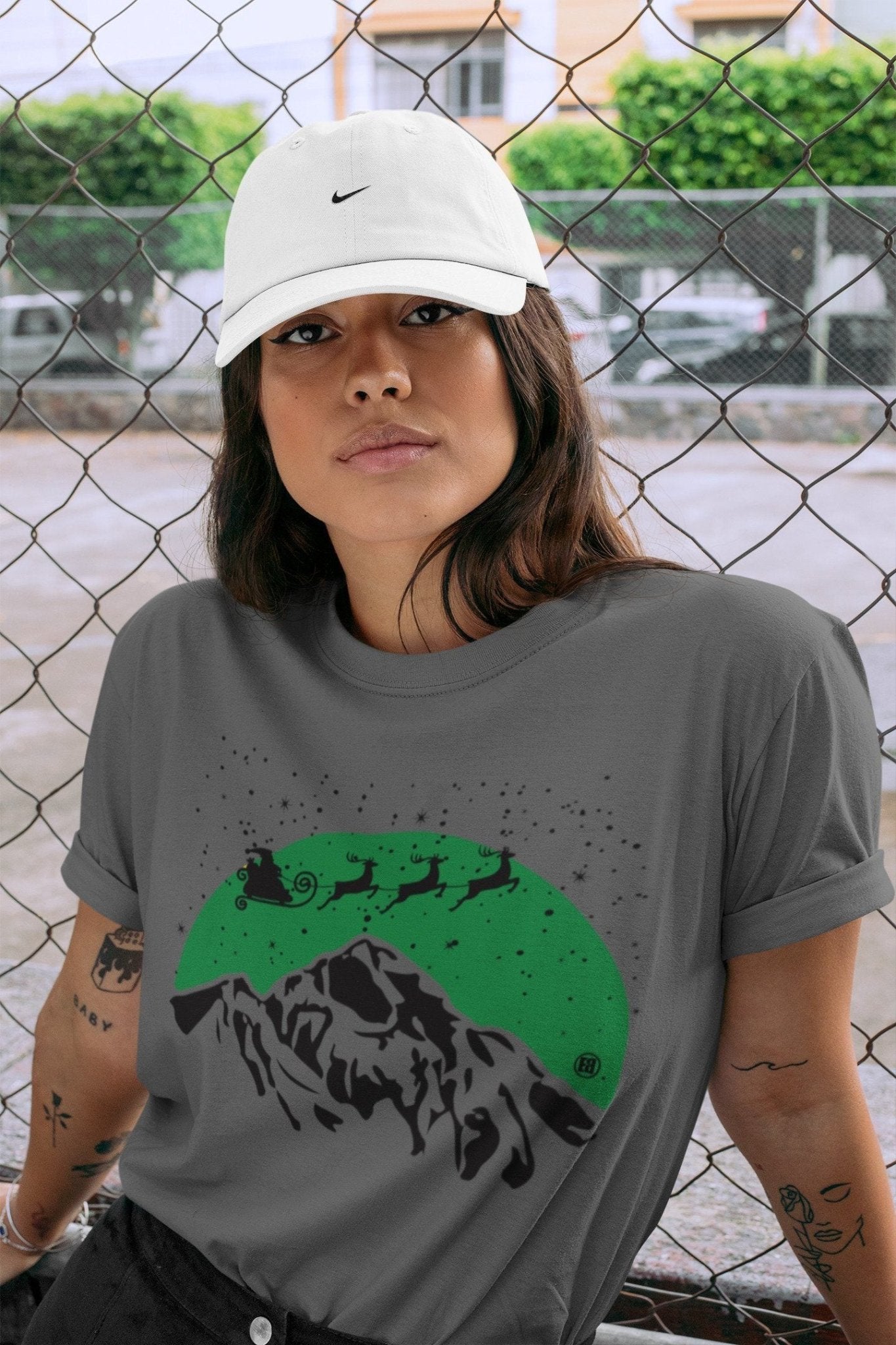Jordan 3 Pine Green Sneaker Match Tees Santa Silhouette Sneaker Tees Jordan 3 Pine Green Sneaker Release Tees Unisex Shirts