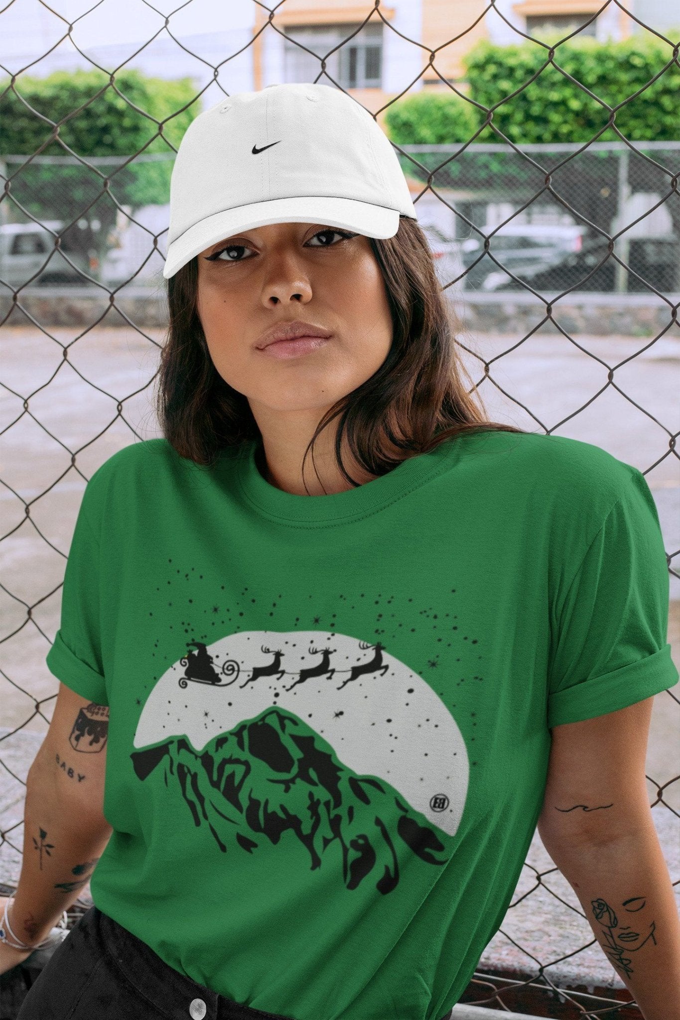 Jordan 3 Pine Green Sneaker Match Tees Santa Silhouette Sneaker Tees Jordan 3 Pine Green Sneaker Release Tees Unisex Shirts