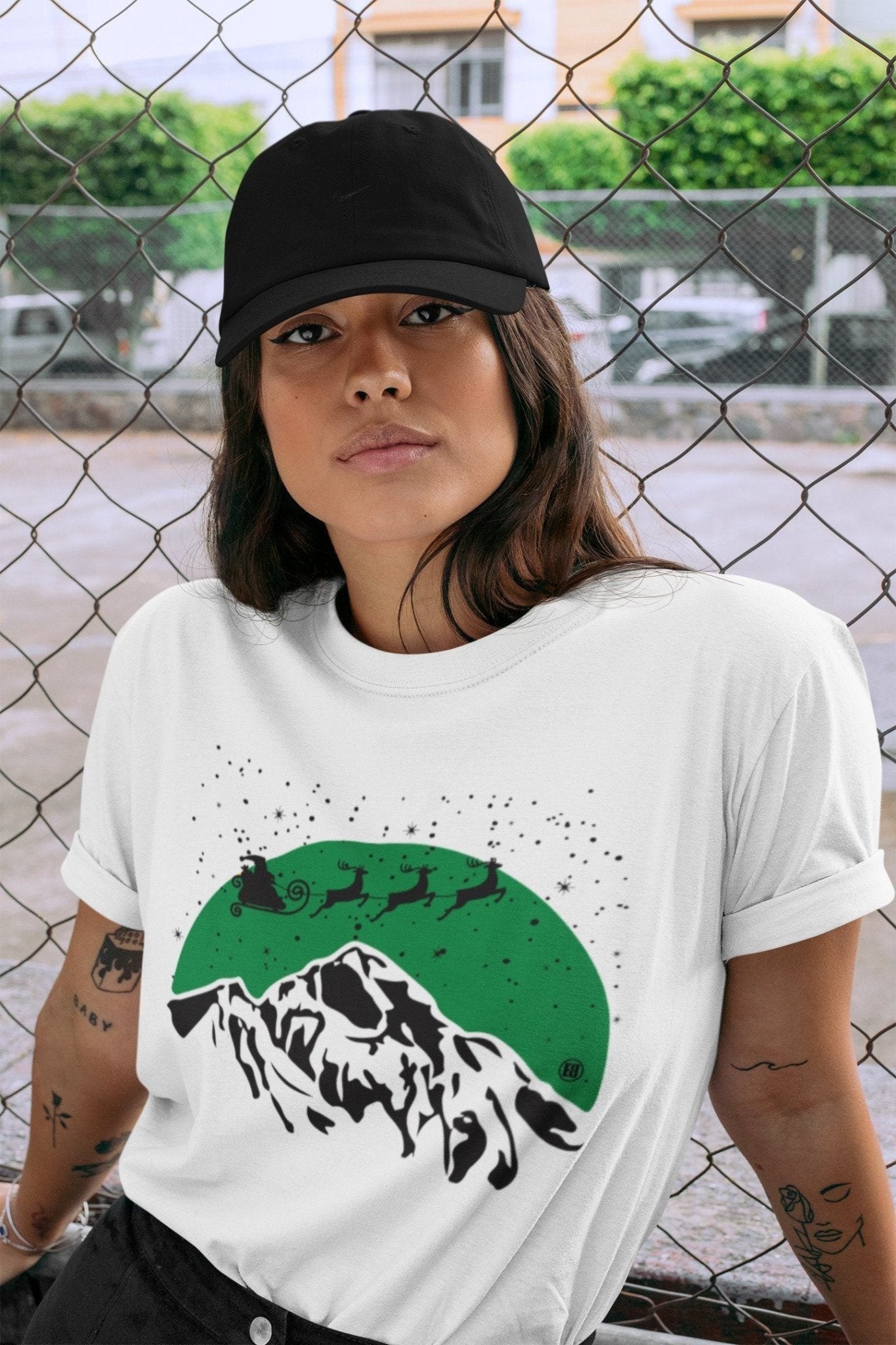 Jordan 3 Pine Green Sneaker Match Tees Santa Silhouette Sneaker Tees Jordan 3 Pine Green Sneaker Release Tees Unisex Shirts