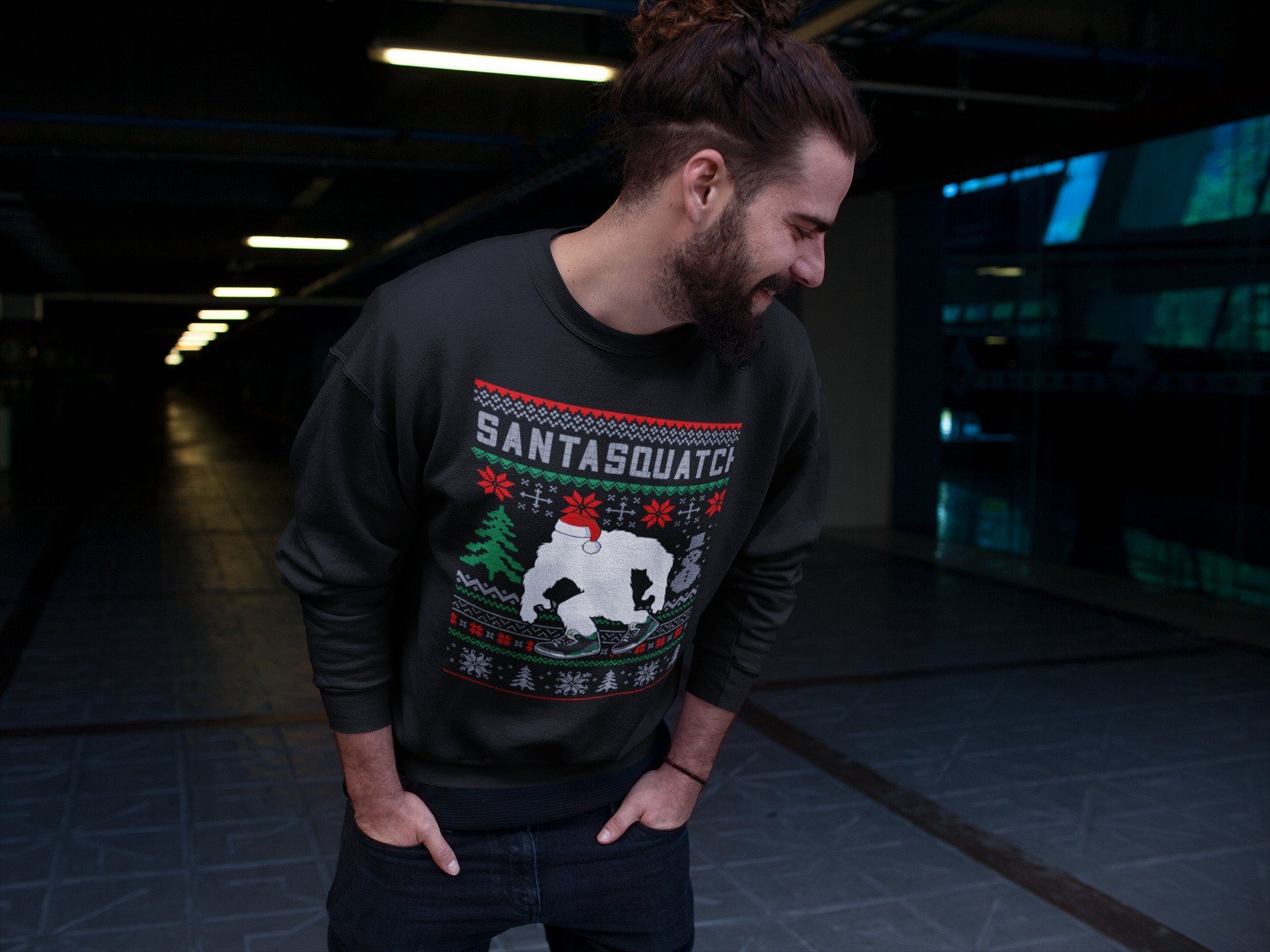 Jordan 3 Pine Green Sneaker Match Tees Santa Squatch Sneaker Tees Jordan 3 Pine Green Sneaker Release Tees Unisex Shirts