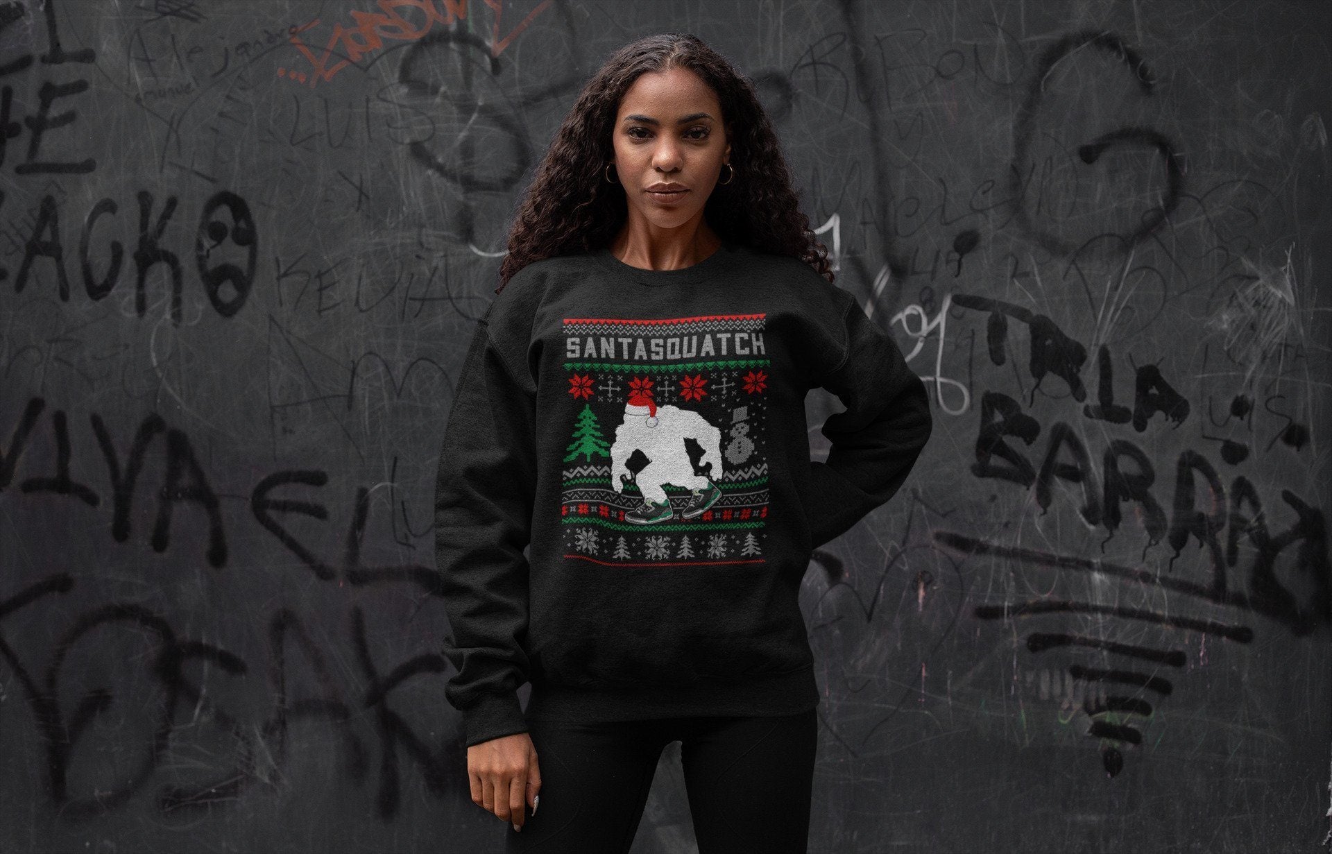 Jordan 3 Pine Green Sneaker Match Tees Santa Squatch Sneaker Tees Jordan 3 Pine Green Sneaker Release Tees Unisex Shirts