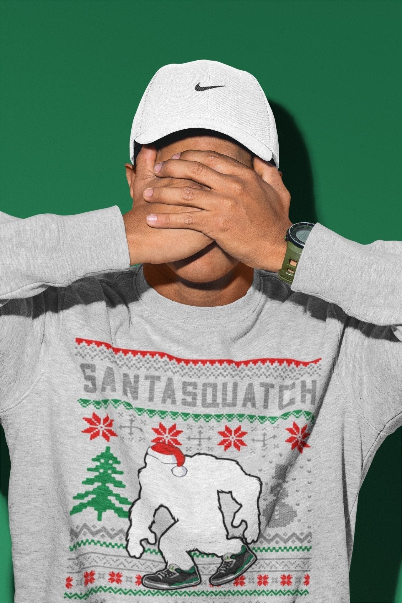 Jordan 3 Pine Green Sneaker Match Tees Santa Squatch Sneaker Tees Jordan 3 Pine Green Sneaker Release Tees Unisex Shirts
