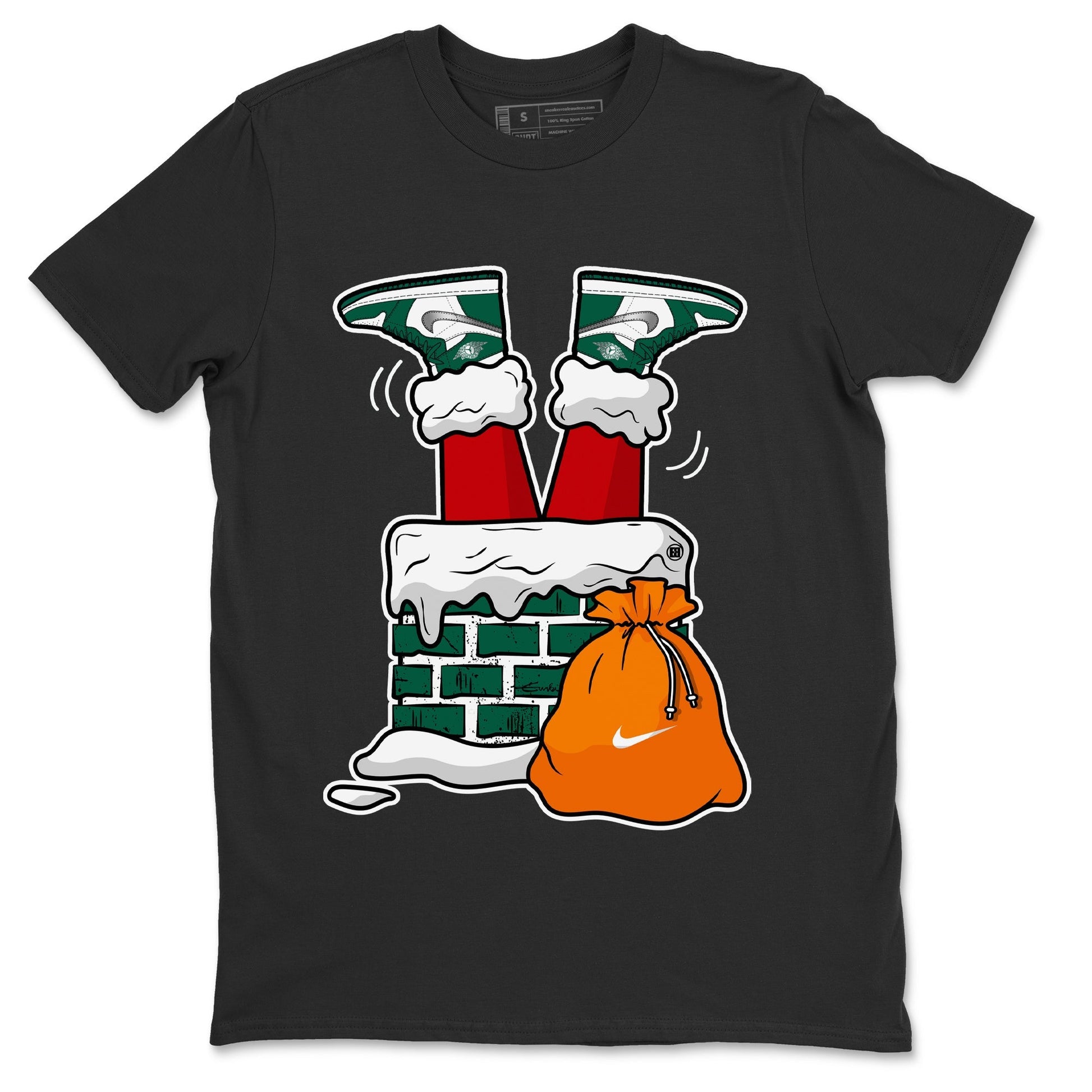 Jordan 1 Gorge Green Sneaker Match Tees Santa Stuck In Chimney Sneaker Tees Jordan 1 Gorge Green Sneaker Release Tees Unisex Shirts