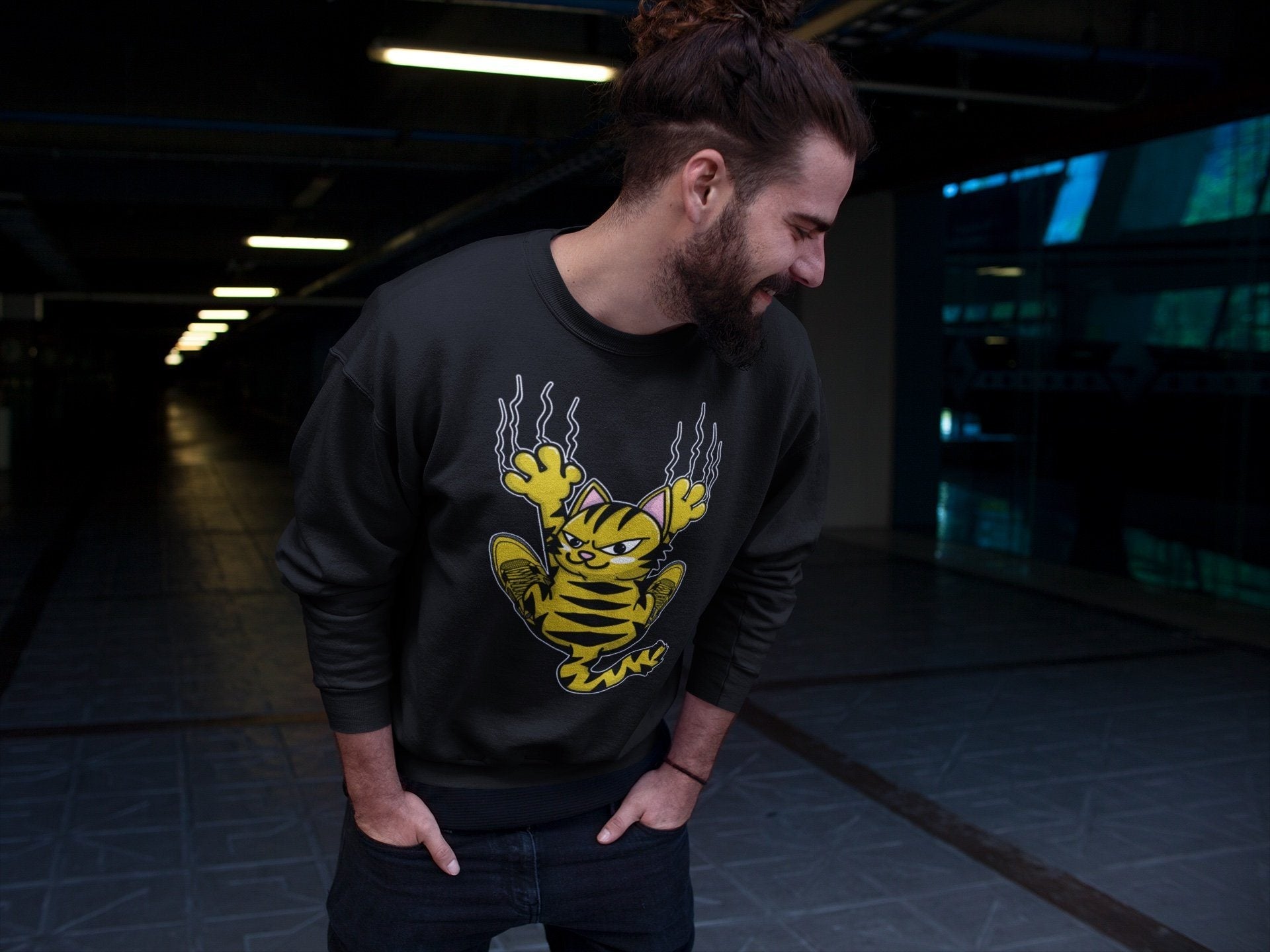 Jordan 4 Lightning Sneaker Match Tees Scratching Cat Sneaker Tees Jordan 4 Lightning Sneaker Release Tees Unisex Shirts