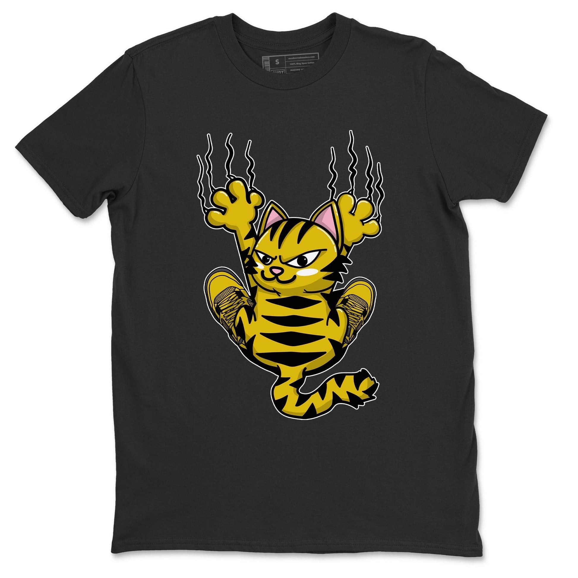 Jordan 4 Lightning Sneaker Match Tees Scratching Cat Sneaker Tees Jordan 4 Lightning Sneaker Release Tees Unisex Shirts