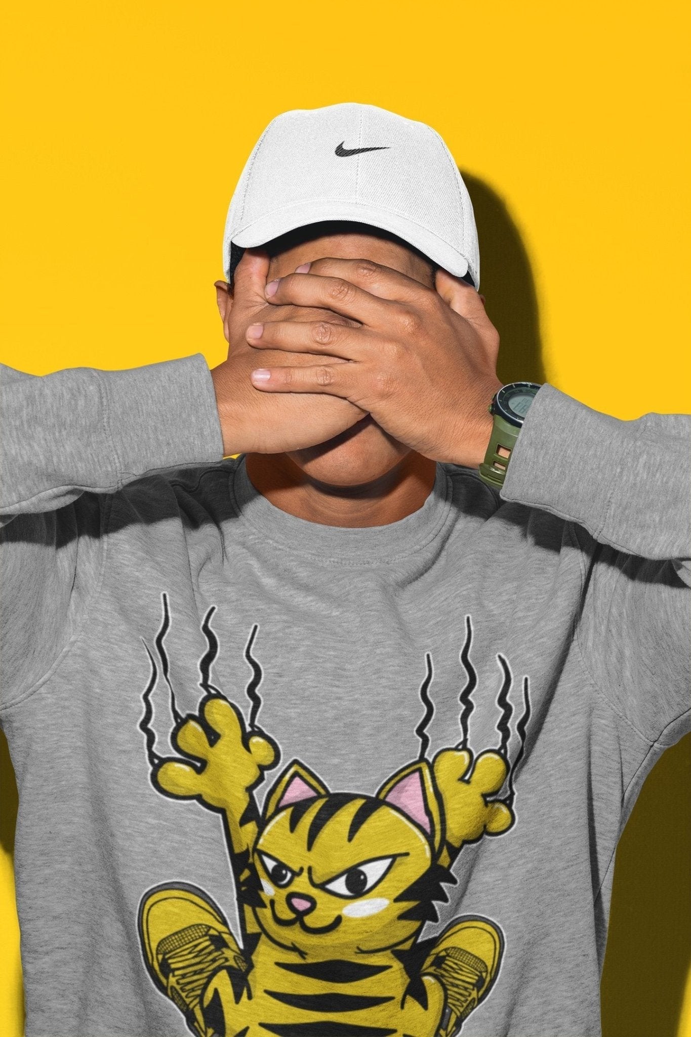 Jordan 4 Lightning Sneaker Match Tees Scratching Cat Sneaker Tees Jordan 4 Lightning Sneaker Release Tees Unisex Shirts