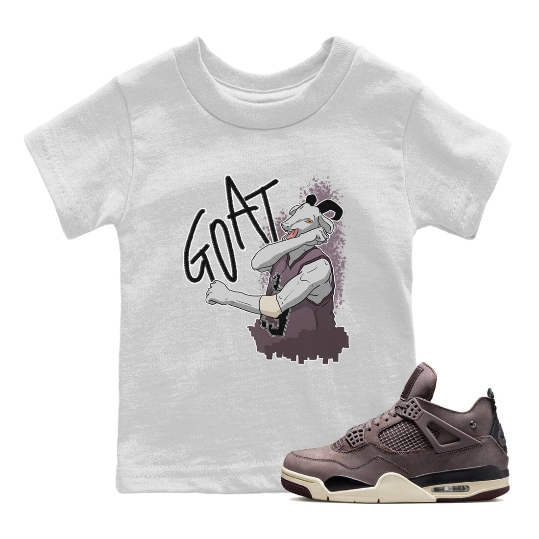 Jordan 4 A Ma Maniere Sneaker Match Tees Screaming Goat Sneaker Tees Jordan 4 A Ma Maniere Sneaker Release Tees Kids Shirts