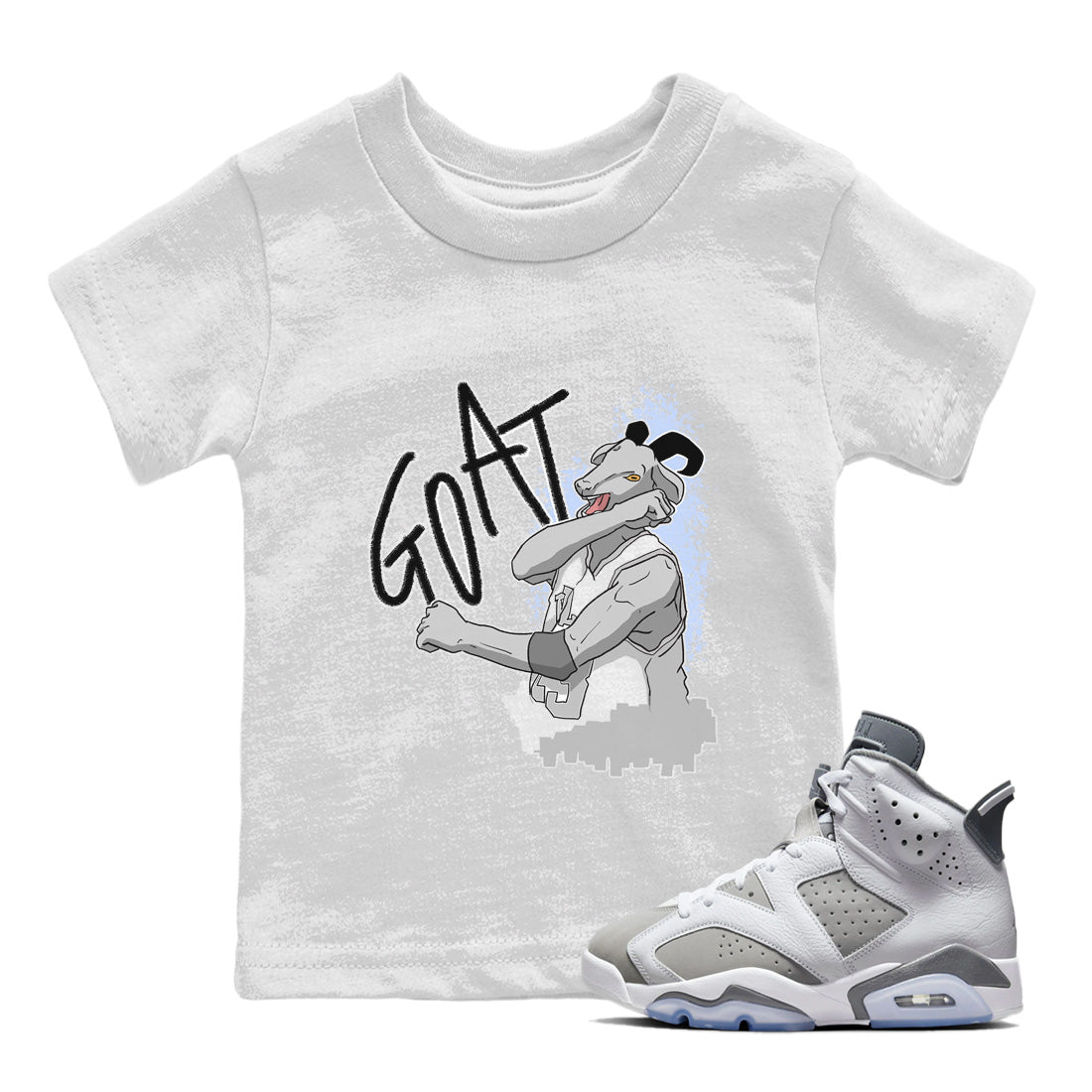Jordan 6 Cool Grey Sneaker Match Tees Screaming Goat Sneaker Tees Jordan 6 Cool Grey Sneaker Release Tees Kids Shirts