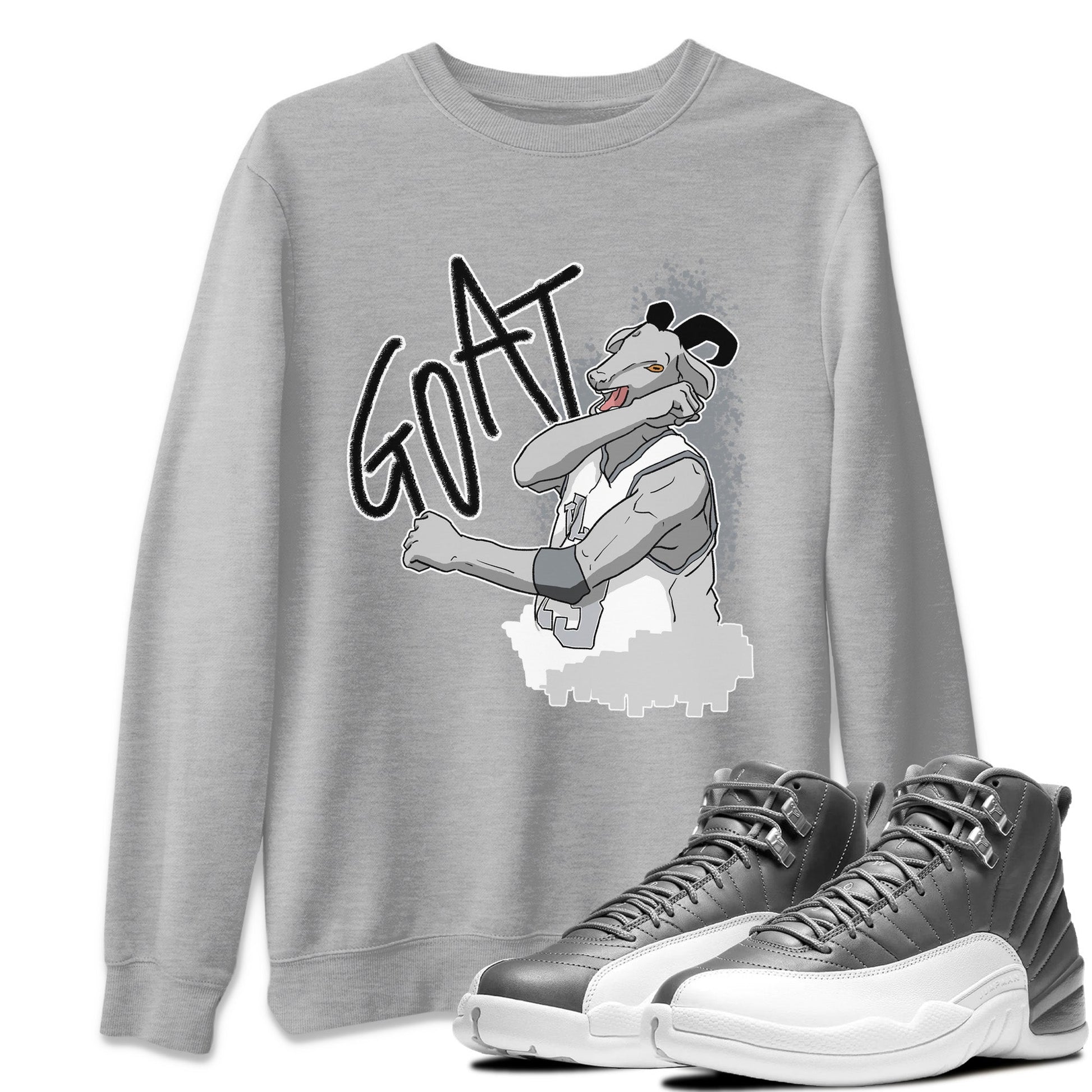 Jordan 12 Stealth Sneaker Match Tees Screaming Goat Sneaker Tees Jordan 12 Stealth Sneaker Release Tees Unisex Shirts