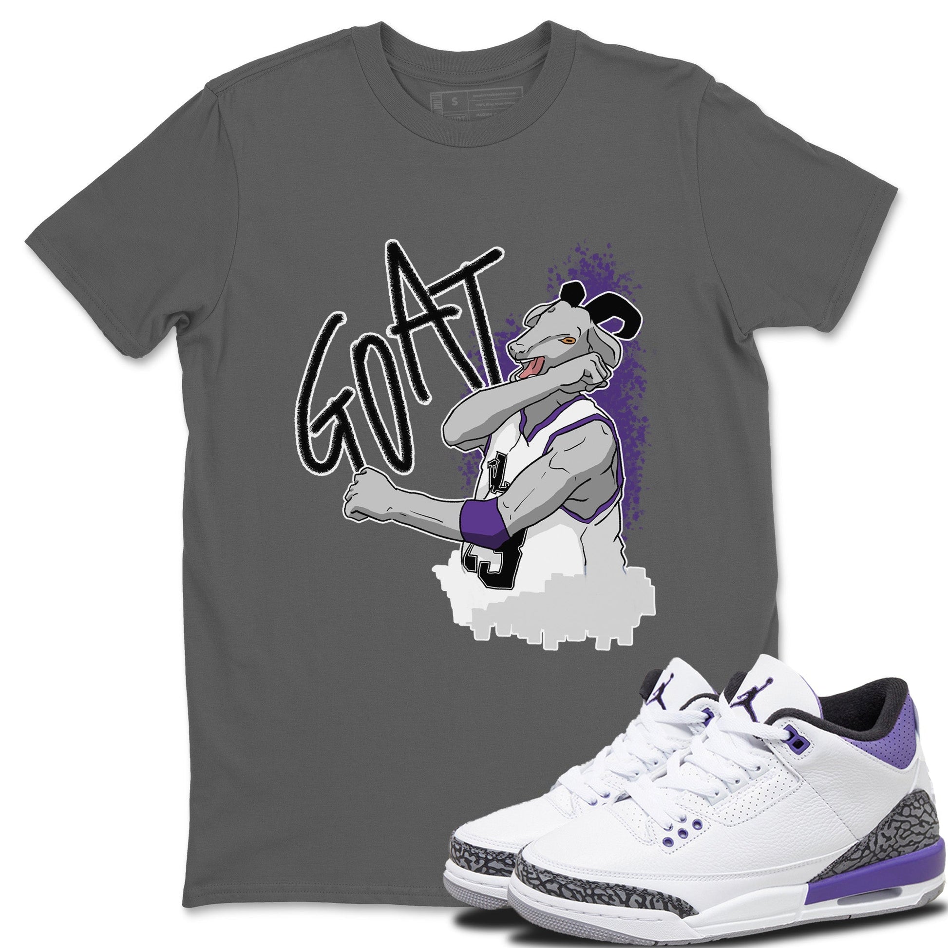 Jordan 3 Dark Iris Sneaker Match Tees Screaming Goat Sneaker Tees Jordan 3 Dark Iris Sneaker Release Tees Unisex Shirts