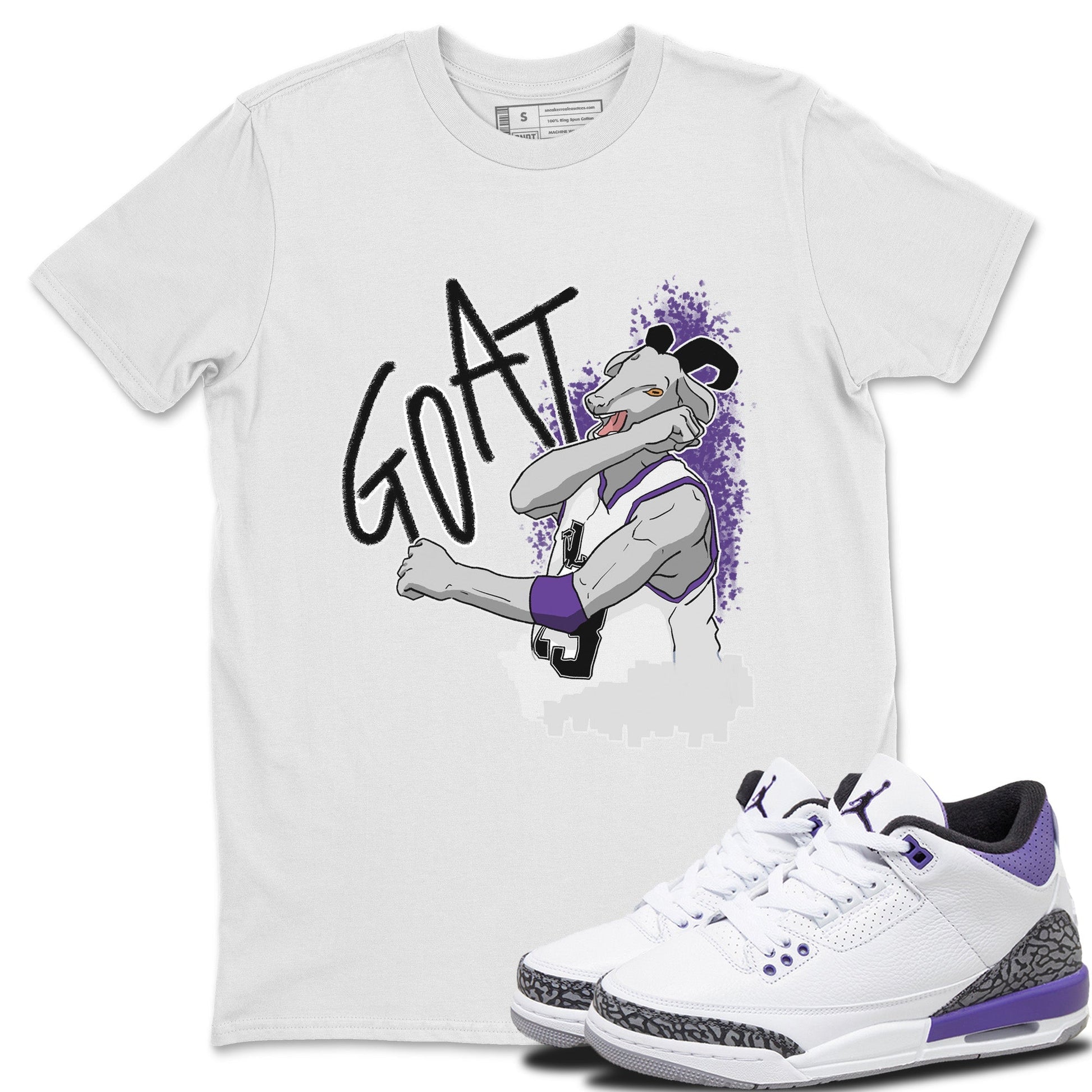Jordan 3 Dark Iris Sneaker Match Tees Screaming Goat Sneaker Tees Jordan 3 Dark Iris Sneaker Release Tees Unisex Shirts