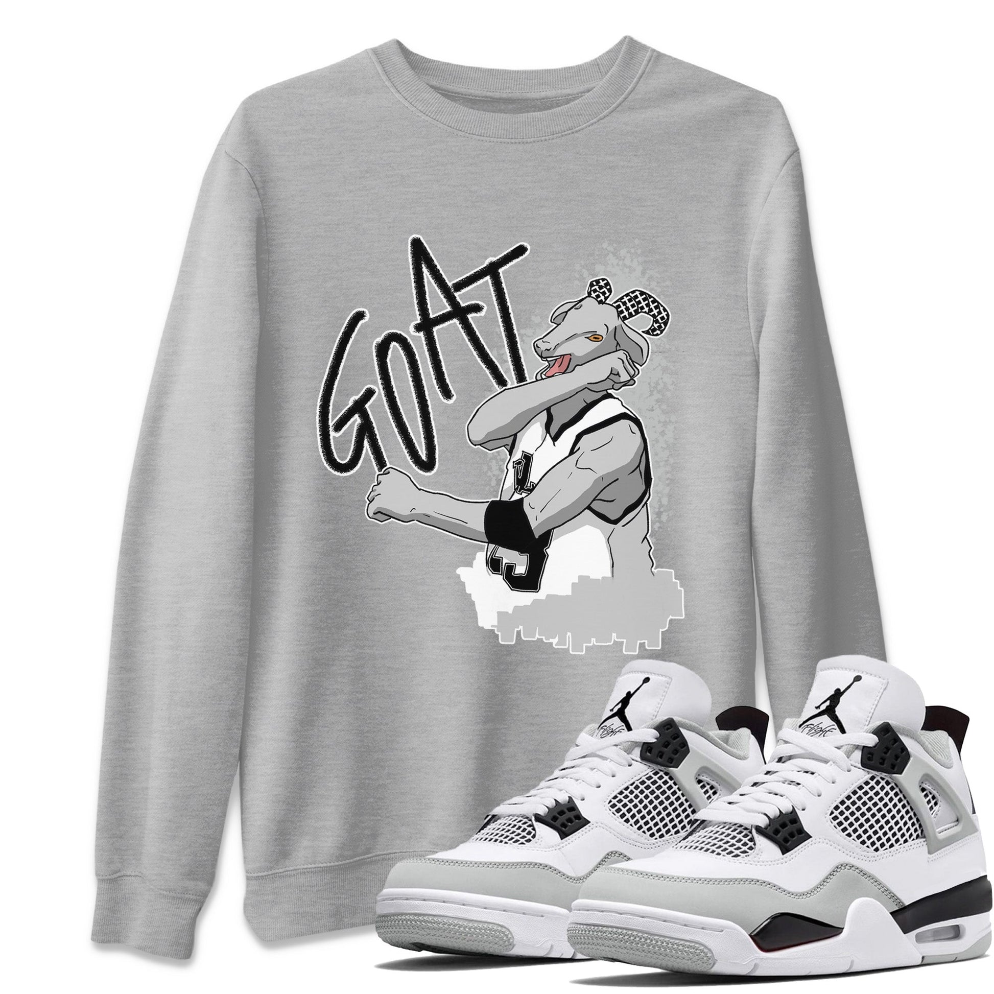 Jordan 4 Military Black Sneaker Match Tees Screaming Goat Sneaker Tees Jordan 4 Military Black Sneaker Release Tees Unisex Shirts