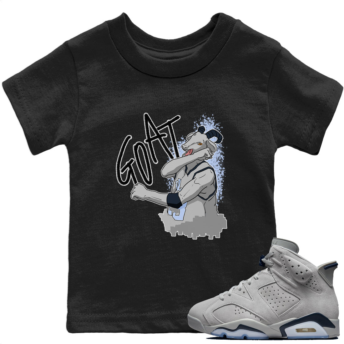 Jordan 6 Georgetown Sneaker Match Tees Screaming Goat Sneaker Tees Jordan 6 Georgetown Sneaker Release Tees Kids Shirts