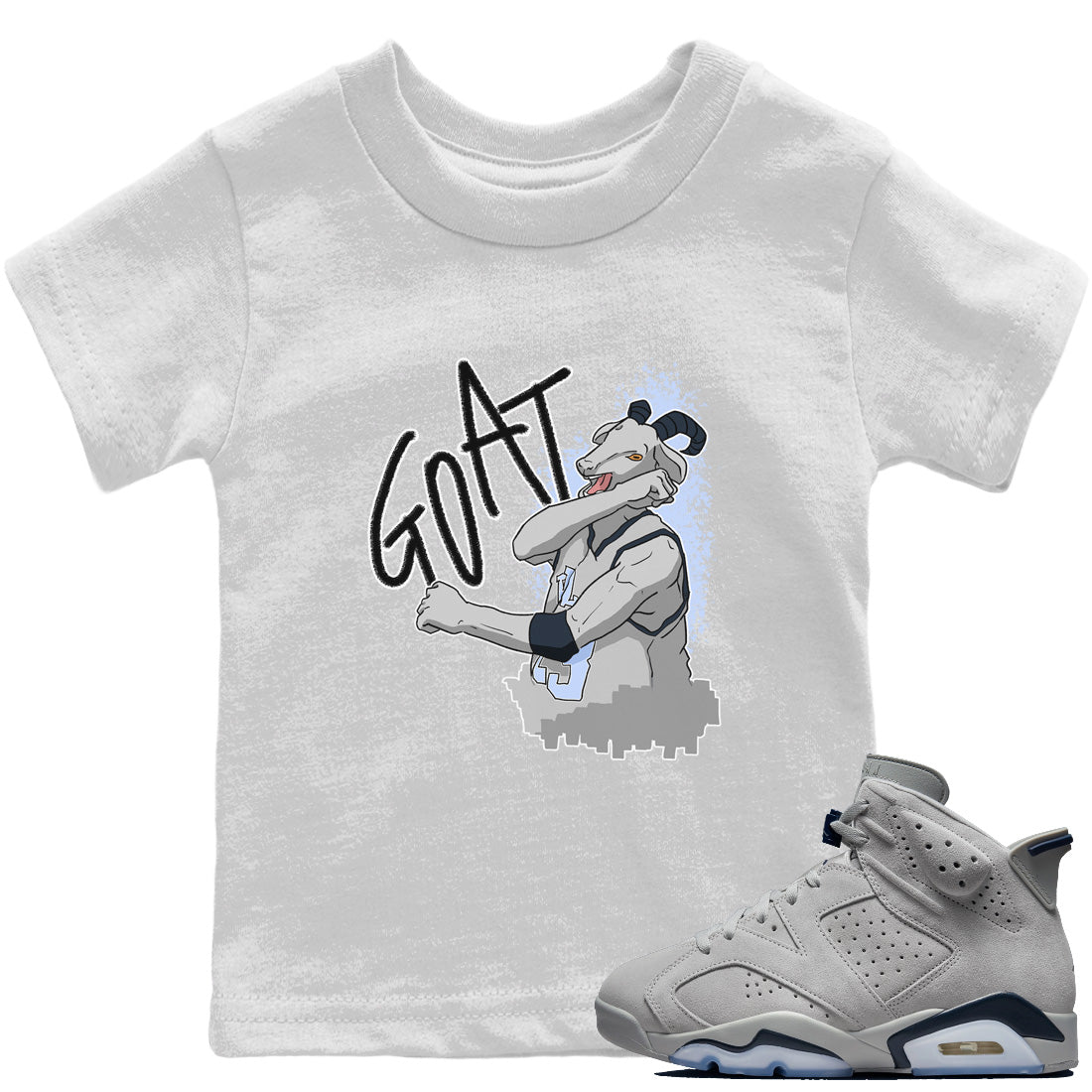 Jordan 6 Georgetown Sneaker Match Tees Screaming Goat Sneaker Tees Jordan 6 Georgetown Sneaker Release Tees Kids Shirts
