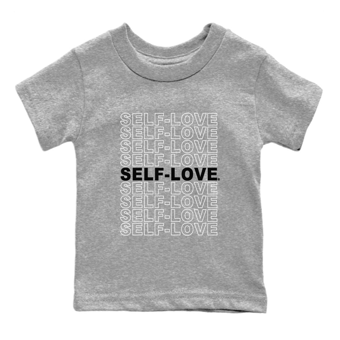 Dunk Panda Sneaker Match Tees Self Love Sneaker Tees Dunk Low Panda Dunks Black White SNRT Sneaker Release Tees Kids and Baby Youth Shirts Heather Grey 2