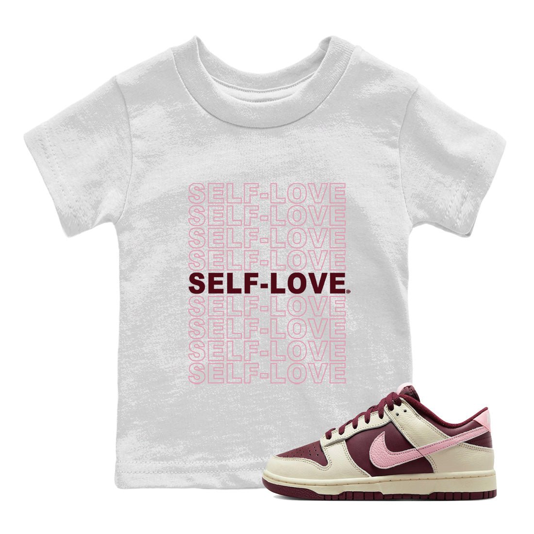 Dunk Valentines Day Sneaker Match Tees Self Love Sneaker Tees Nike Dunk Valentine's Day Sneaker SNRT Sneaker Tees Kids Shirts