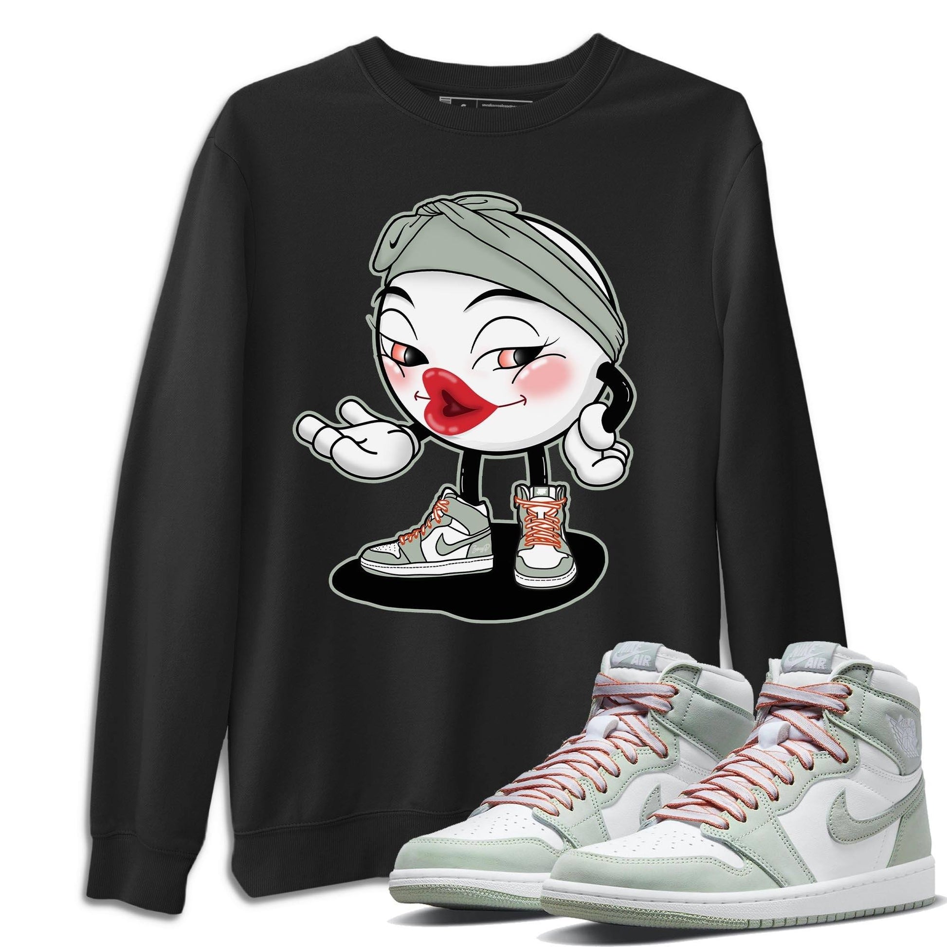 Jordan 1 Seafoam Sneaker Match Tees Sexy Emoji Sneaker Tees Jordan 1 Seafoam Sneaker Release Tees Unisex Shirts