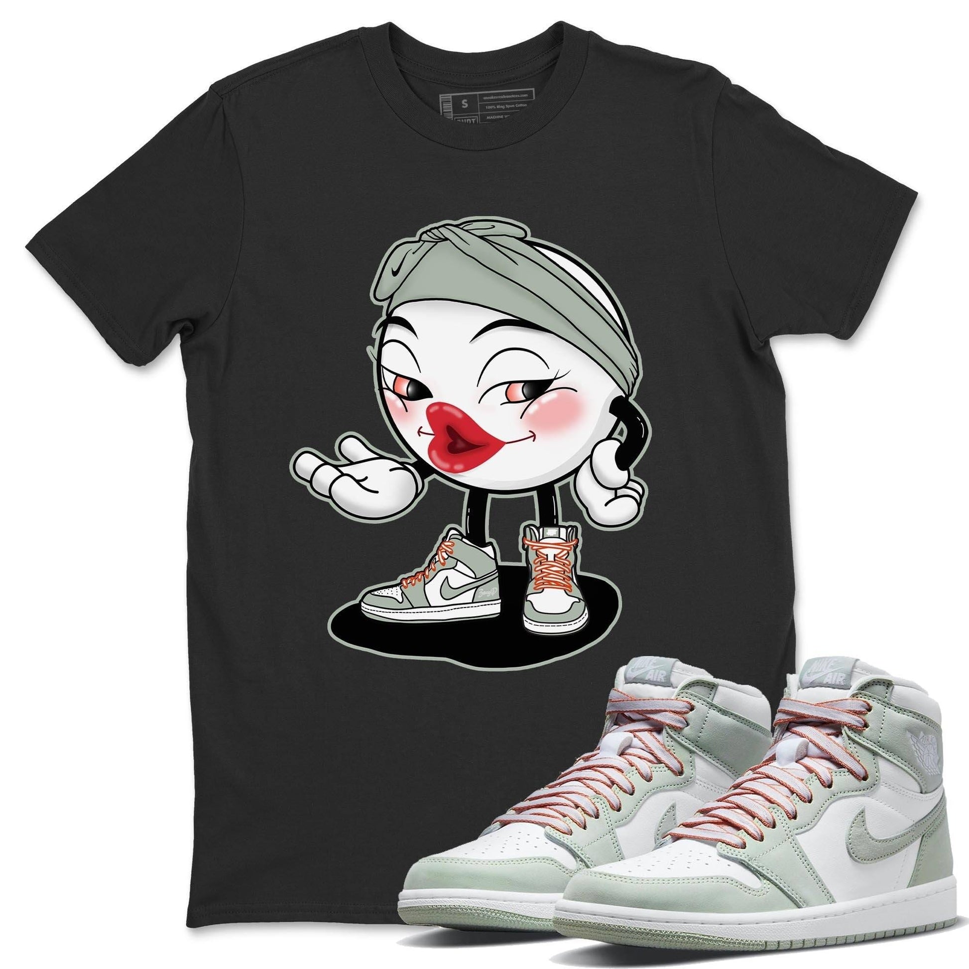 Jordan 1 Seafoam Sneaker Match Tees Sexy Emoji Sneaker Tees Jordan 1 Seafoam Sneaker Release Tees Unisex Shirts