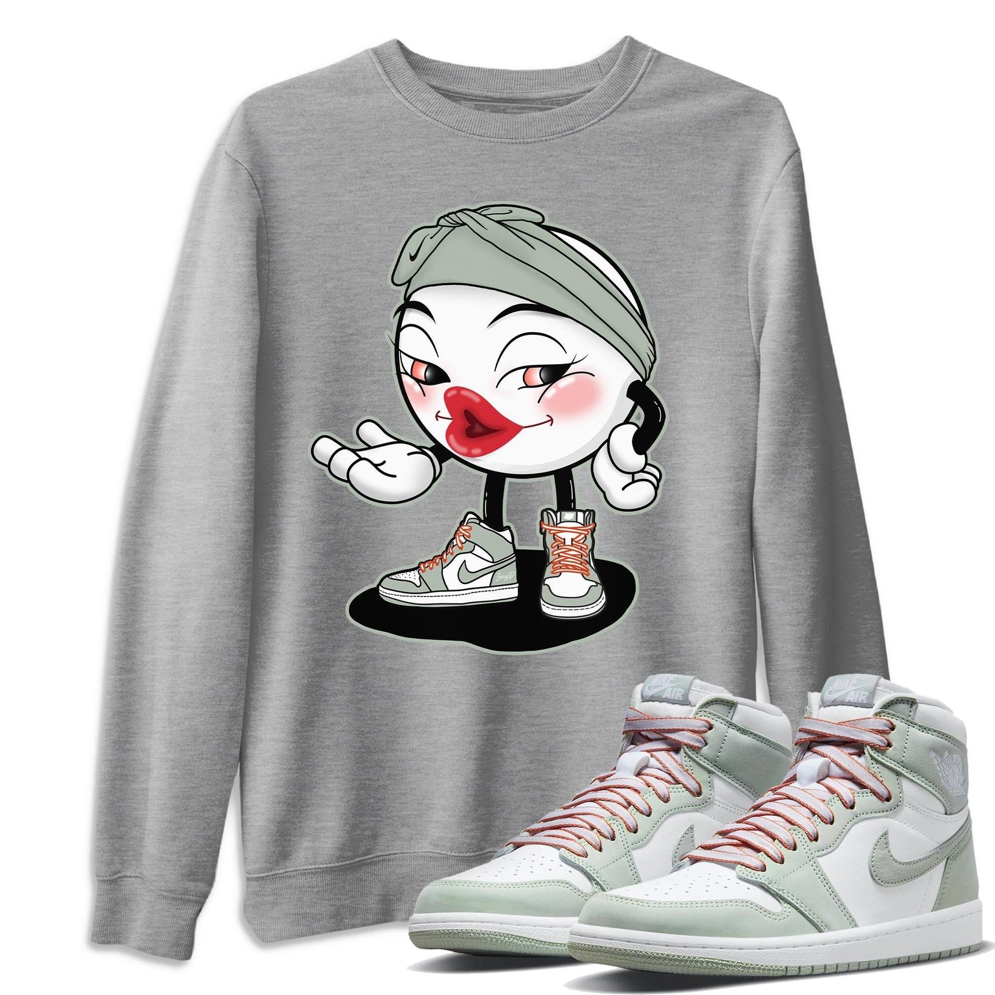 Jordan 1 Seafoam Sneaker Match Tees Sexy Emoji Sneaker Tees Jordan 1 Seafoam Sneaker Release Tees Unisex Shirts