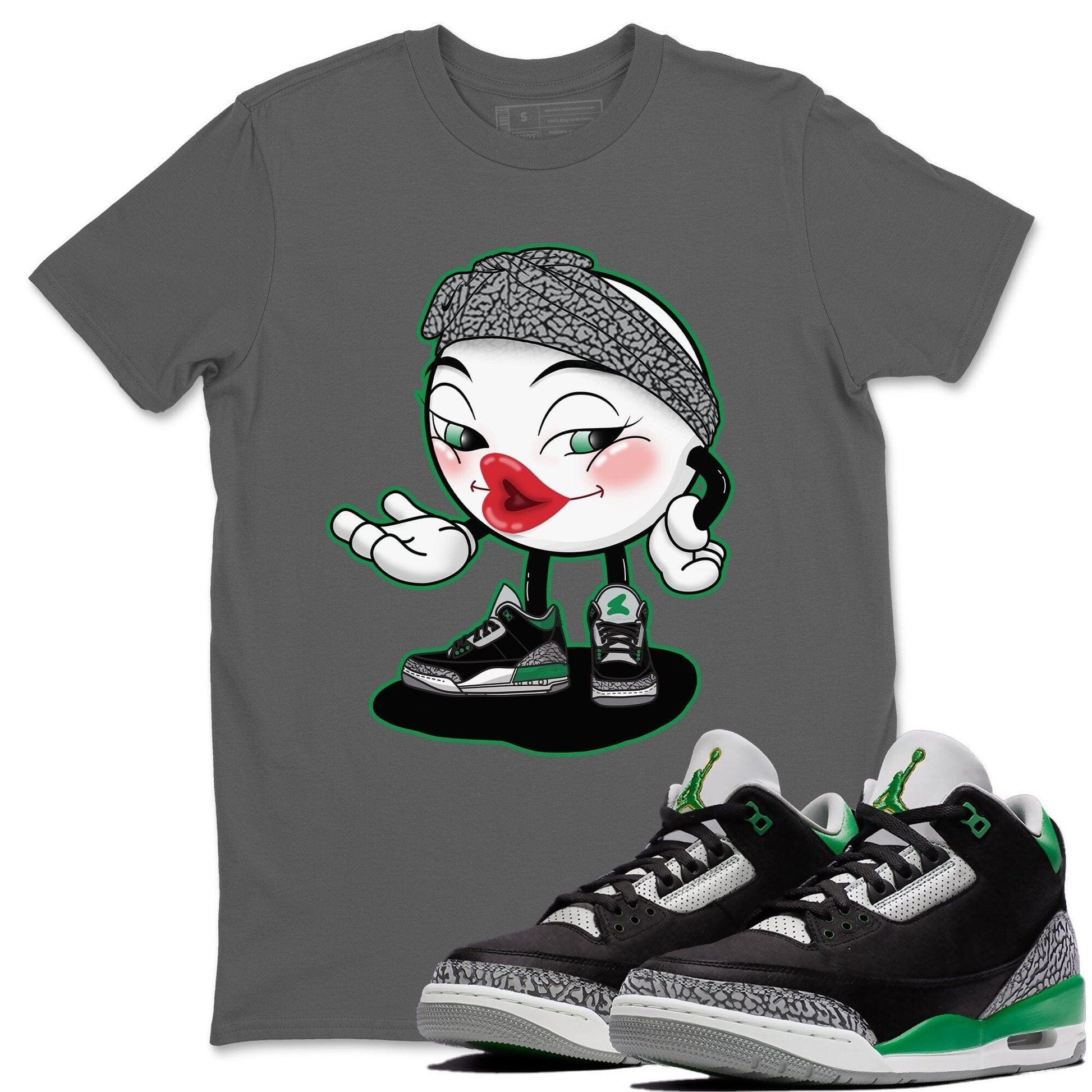Jordan 3 Pine Green Sneaker Match Tees Sexy Emoji Sneaker Tees Jordan 3 Pine Green Sneaker Release Tees Unisex Shirts