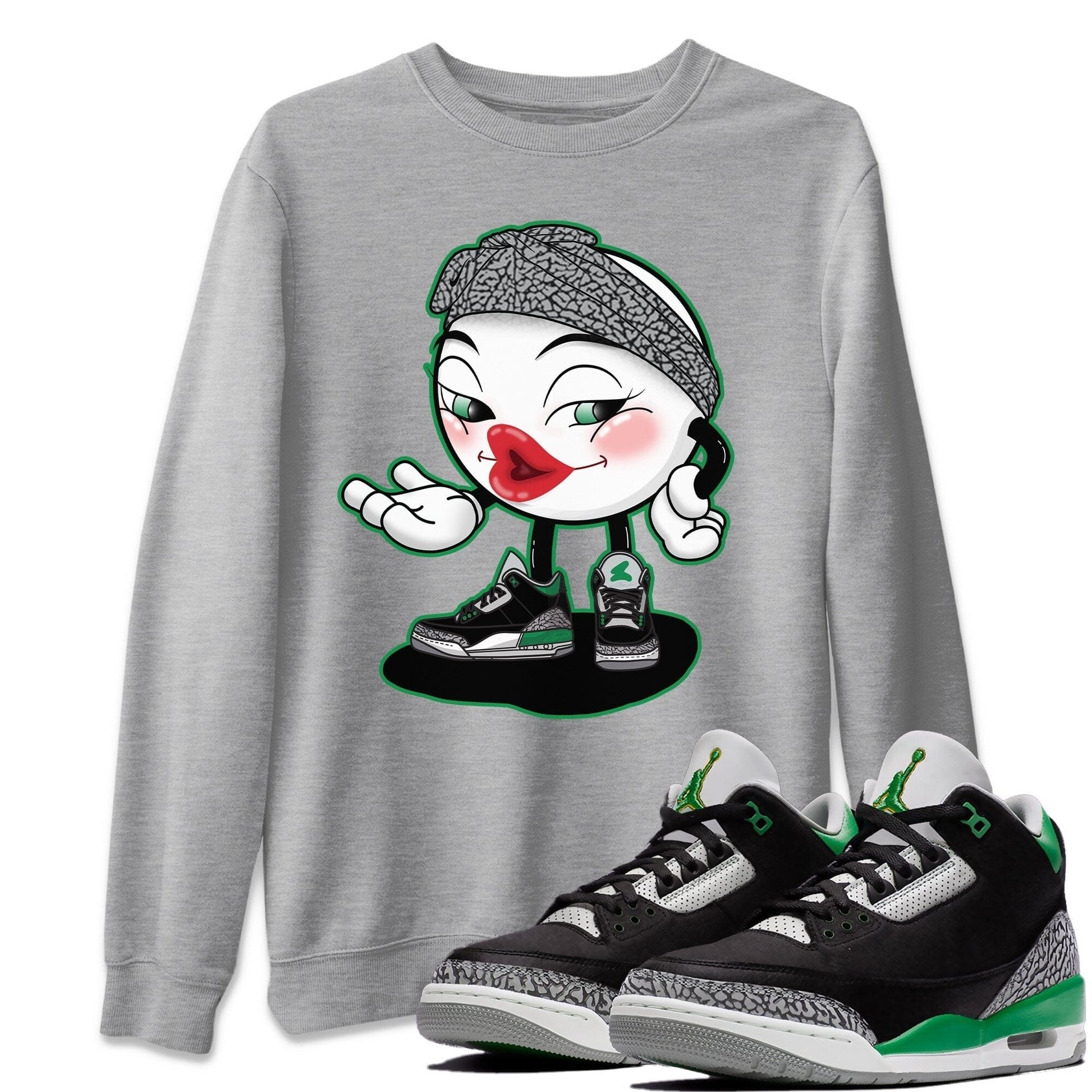 Jordan 3 Pine Green Sneaker Match Tees Sexy Emoji Sneaker Tees Jordan 3 Pine Green Sneaker Release Tees Unisex Shirts