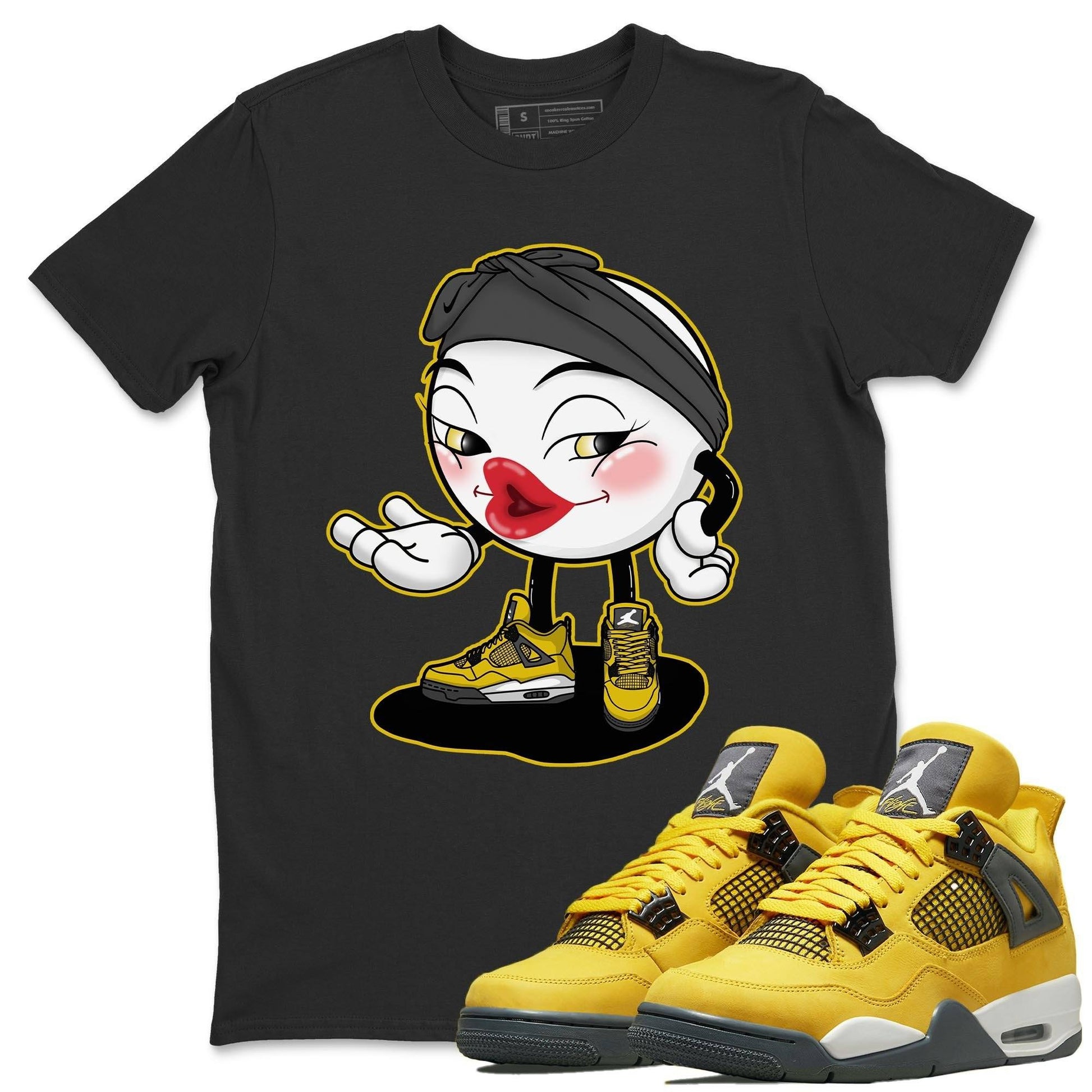 Jordan 4 Lightning Sneaker Match Tees Sexy Emoji Sneaker Tees Jordan 4 Lightning Sneaker Release Tees Unisex Shirts