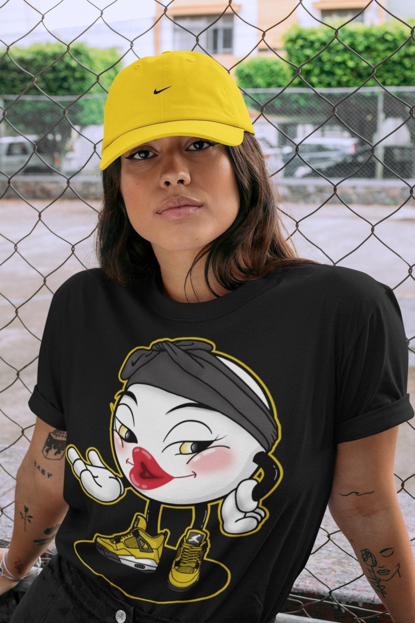 Jordan 4 Lightning Sneaker Match Tees Sexy Emoji Sneaker Tees Jordan 4 Lightning Sneaker Release Tees Unisex Shirts