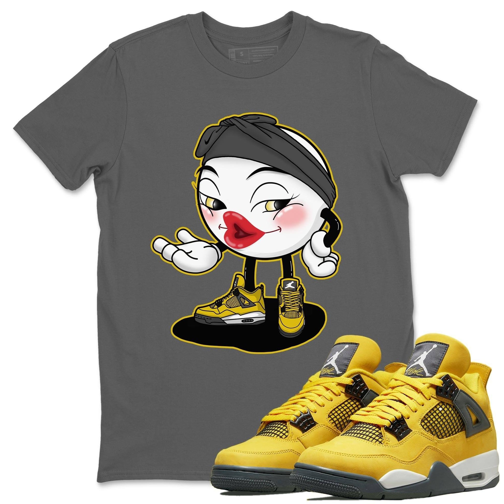 Jordan 4 Lightning Sneaker Match Tees Sexy Emoji Sneaker Tees Jordan 4 Lightning Sneaker Release Tees Unisex Shirts