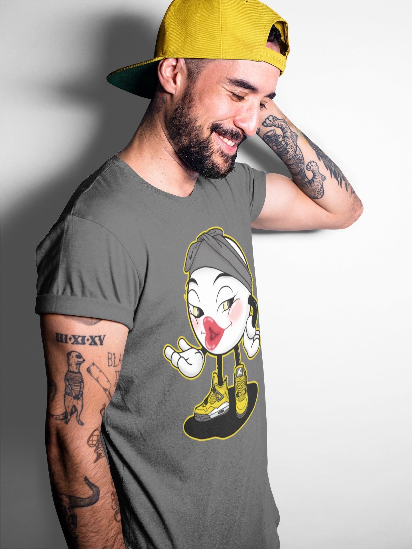 Jordan 4 Lightning Sneaker Match Tees Sexy Emoji Sneaker Tees Jordan 4 Lightning Sneaker Release Tees Unisex Shirts