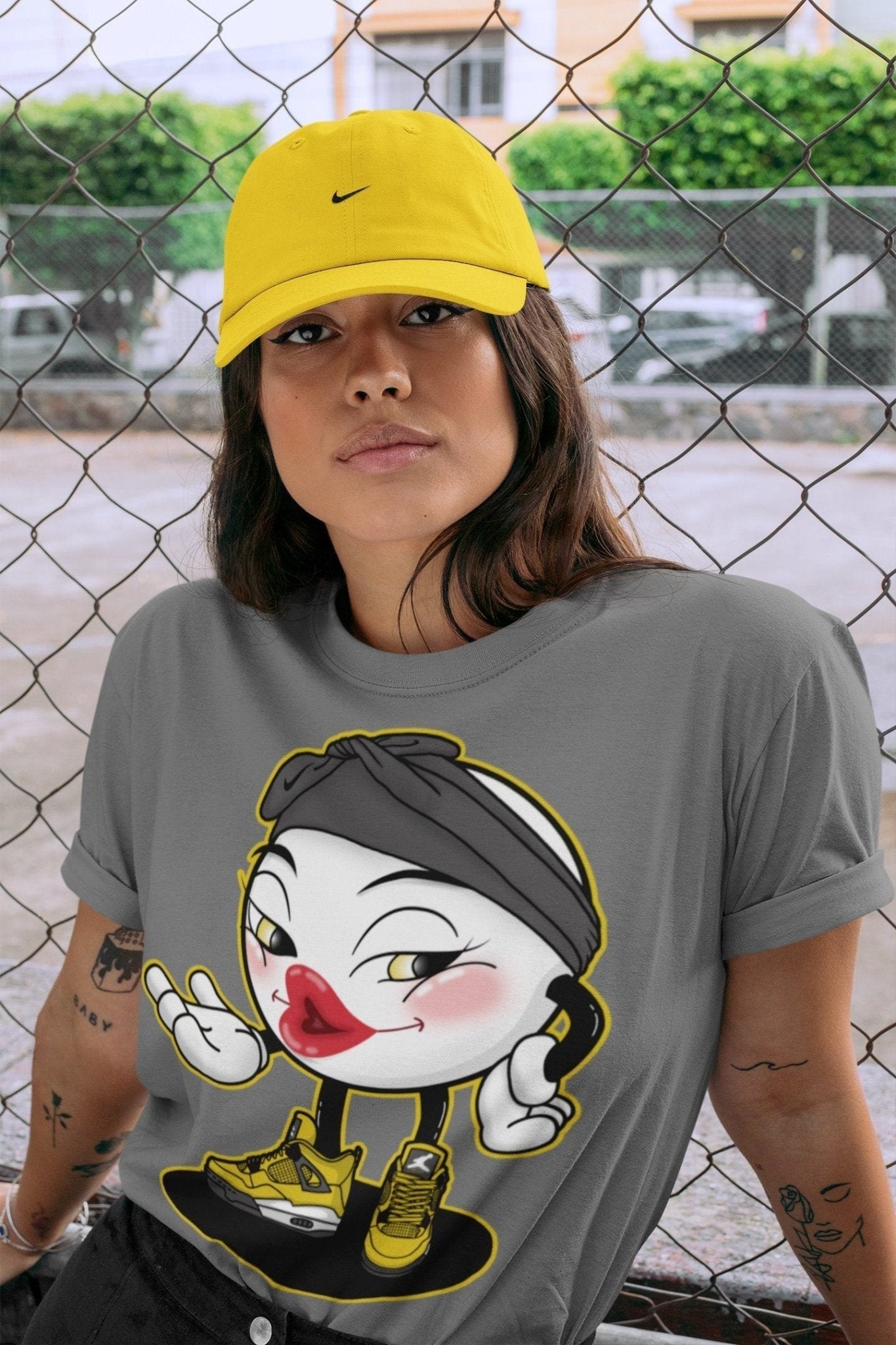 Jordan 4 Lightning Sneaker Match Tees Sexy Emoji Sneaker Tees Jordan 4 Lightning Sneaker Release Tees Unisex Shirts