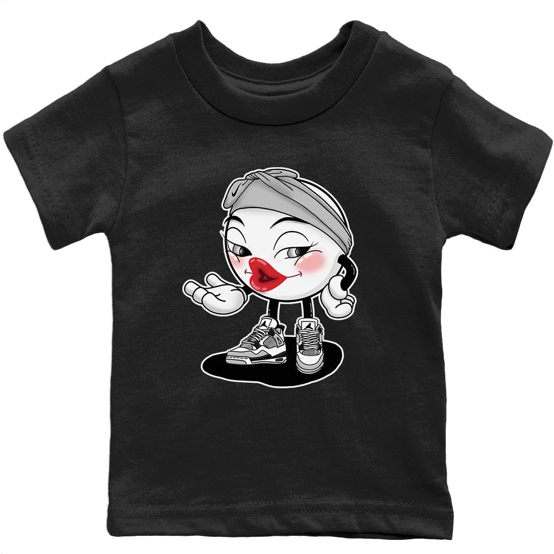 Jordan 4 Military Black Sneaker Match Tees Sexy Emoji Sneaker Tees Jordan 4 Military Black Sneaker Release Tees Kids Shirts