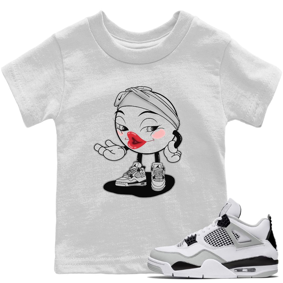 Jordan 4 Military Black Sneaker Match Tees Sexy Emoji Sneaker Tees Jordan 4 Military Black Sneaker Release Tees Kids Shirts