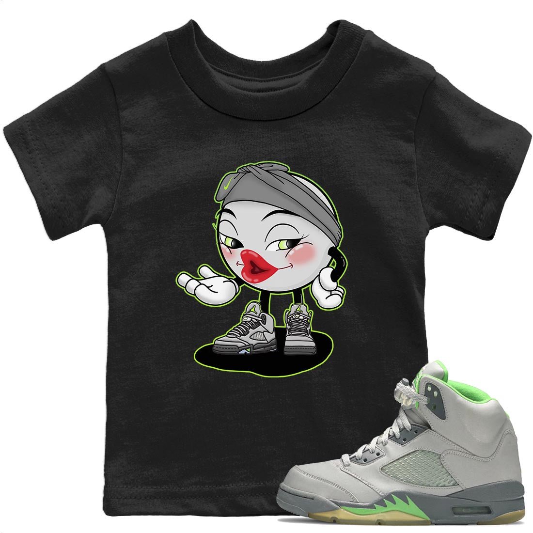 Jordan 5 Green Bean Sneaker Match Tees Sexy Emoji Sneaker Tees Jordan 5 Green Bean Sneaker Release Tees Kids Shirts