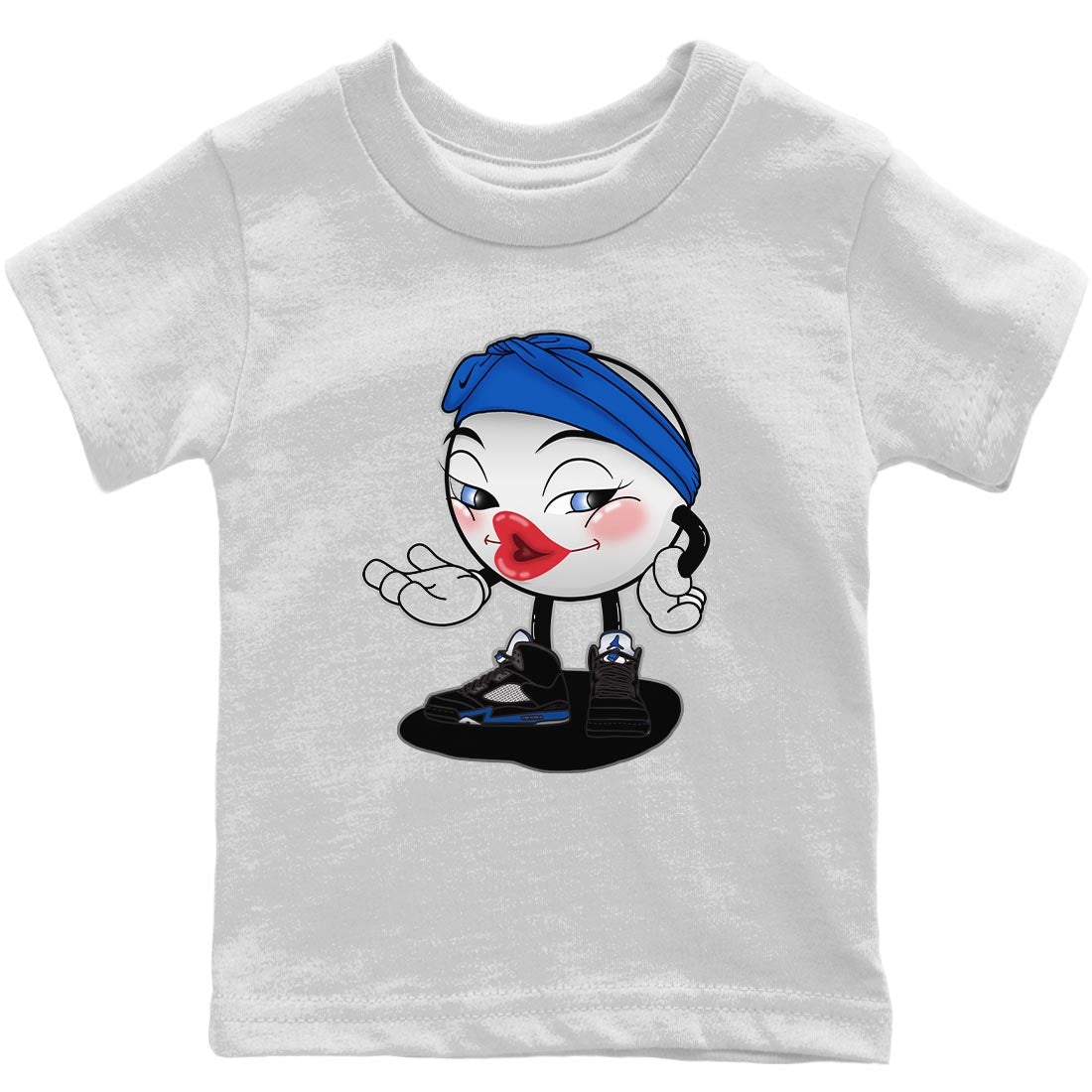 Jordan 5 Racer Blue Sneaker Match Tees Sexy Emoji Sneaker Tees Jordan 5 Racer Blue Sneaker Release Tees Kids Shirts