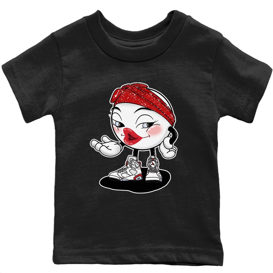 Jordan 6 Red Velvet Cookies Sneaker Match Tees Sexy Emoji Sneaker Tees Jordan 6 Red Velvet Cookies Sneaker Release Tees Kids Shirts
