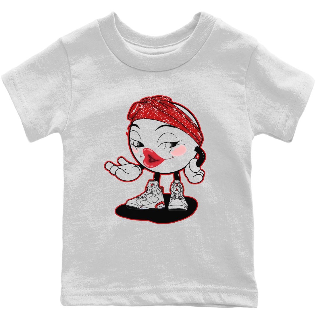 Jordan 6 Red Velvet Cookies Sneaker Match Tees Sexy Emoji Sneaker Tees Jordan 6 Red Velvet Cookies Sneaker Release Tees Kids Shirts