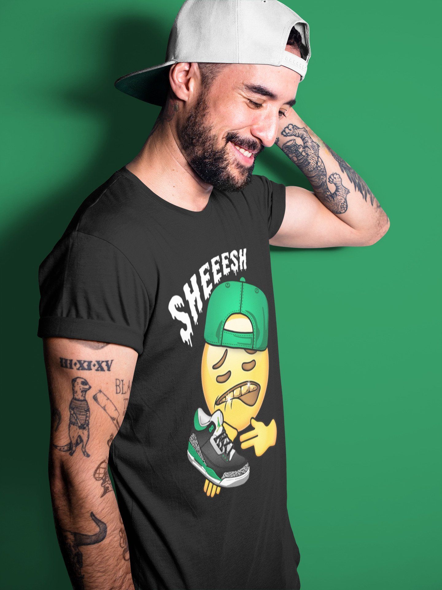 Jordan 3 Pine Green Sneaker Match Tees Sheesh Sneaker Tees Jordan 3 Pine Green Sneaker Release Tees Unisex Shirts