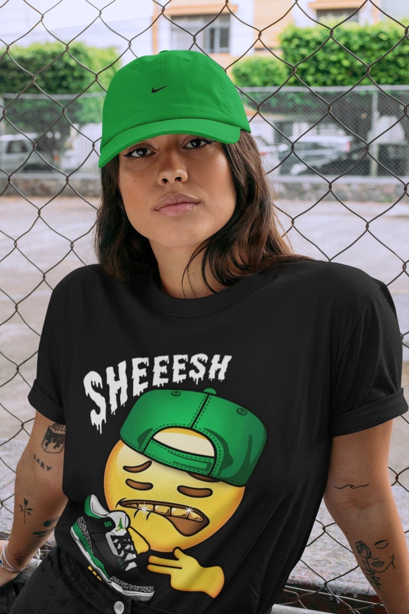 Jordan 3 Pine Green Sneaker Match Tees Sheesh Sneaker Tees Jordan 3 Pine Green Sneaker Release Tees Unisex Shirts
