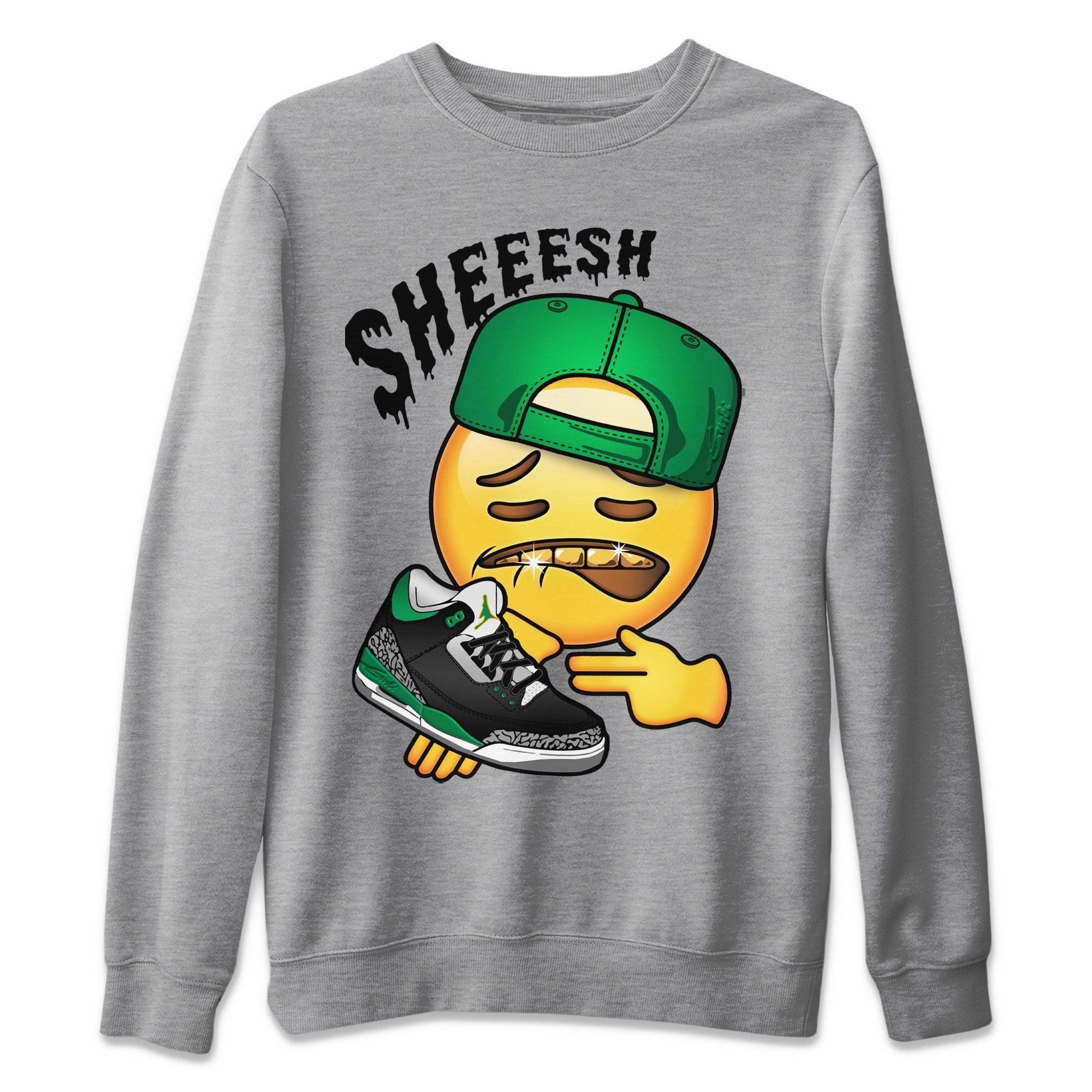 Jordan 3 Pine Green Sneaker Match Tees Sheesh Sneaker Tees Jordan 3 Pine Green Sneaker Release Tees Unisex Shirts