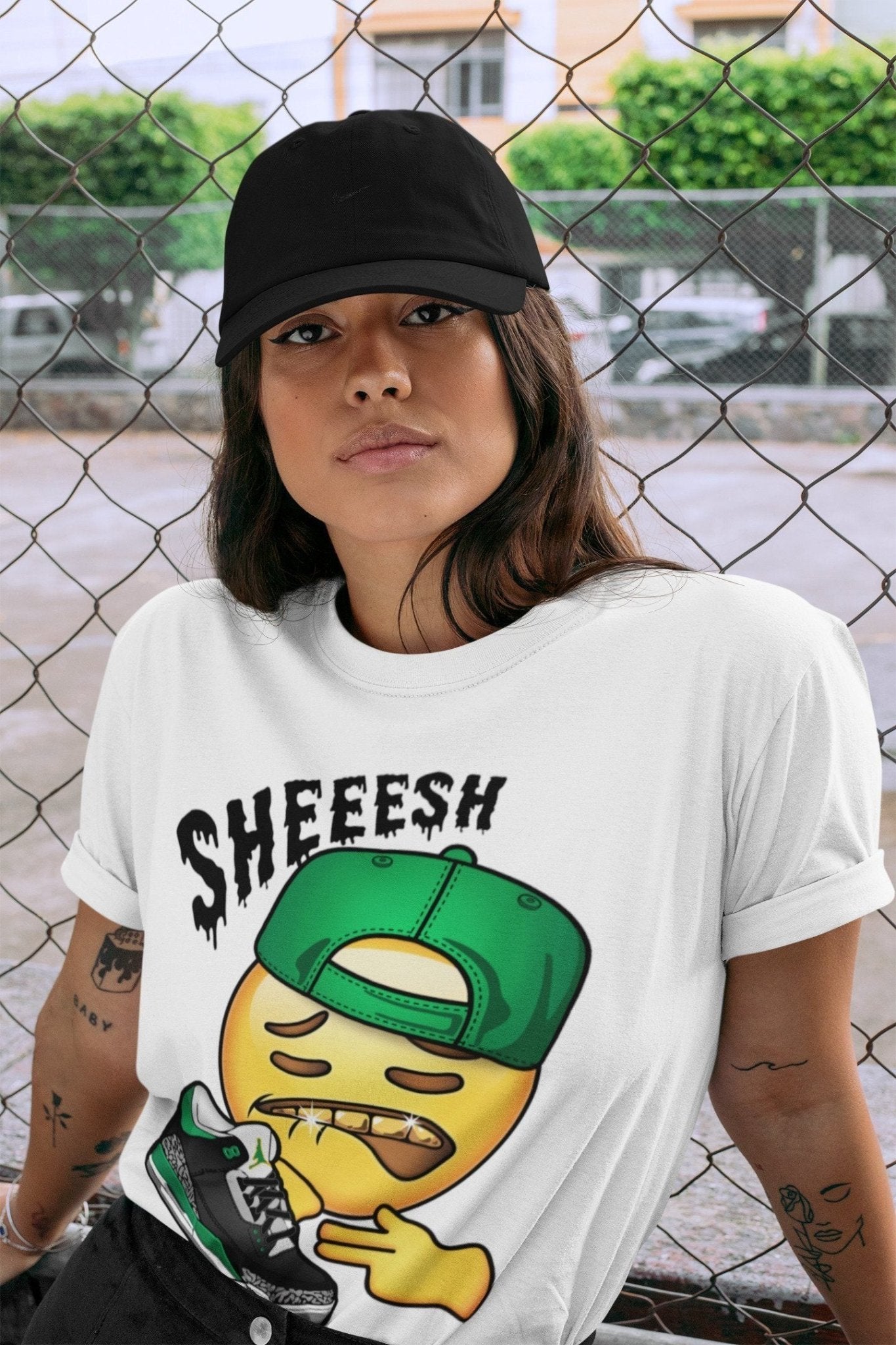 Jordan 3 Pine Green Sneaker Match Tees Sheesh Sneaker Tees Jordan 3 Pine Green Sneaker Release Tees Unisex Shirts