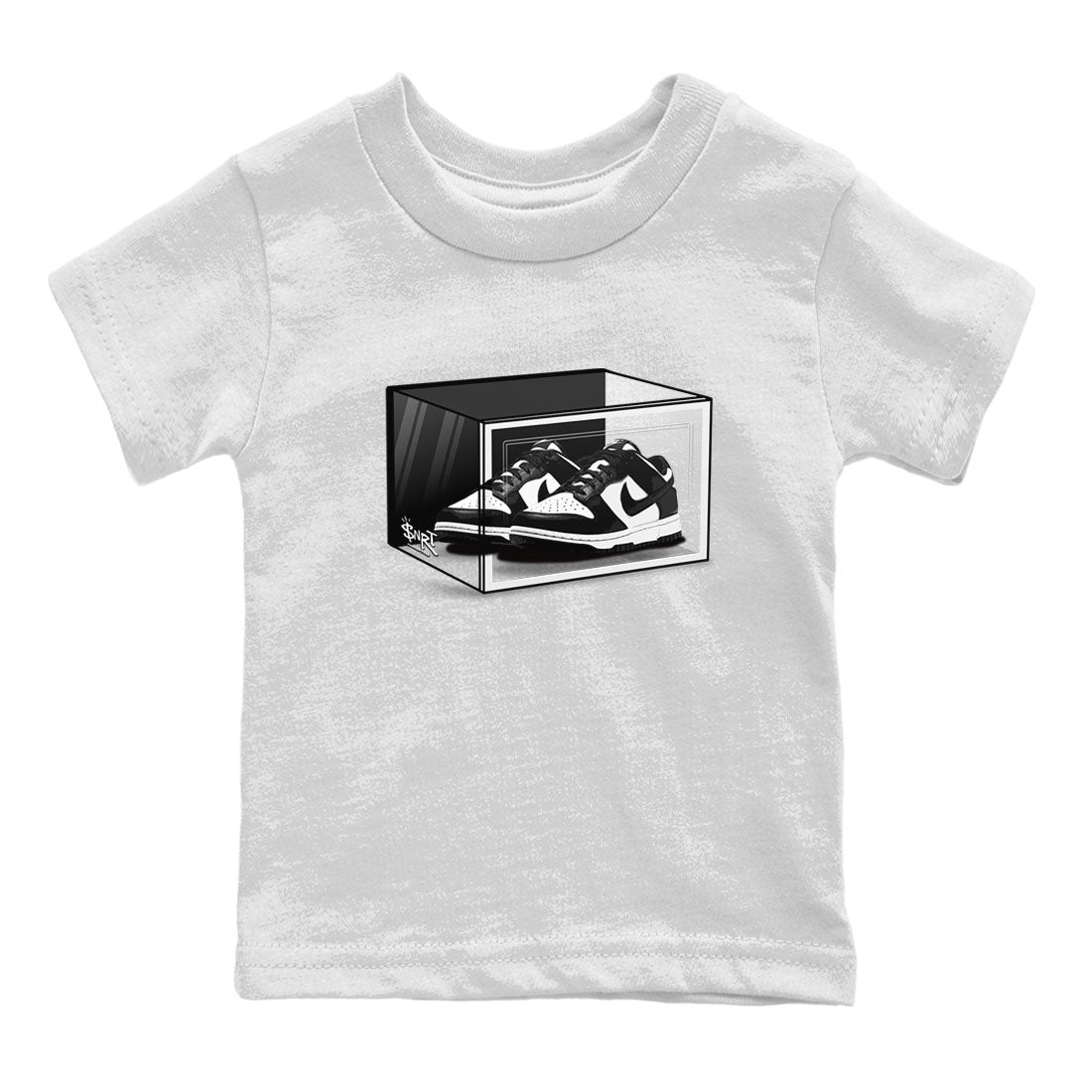 Dunk Panda shirt to match jordans Shoe Box sneaker tees Dunk Panda SNRT Sneaker Release Tees Baby Toddler White 2 T-Shirt
