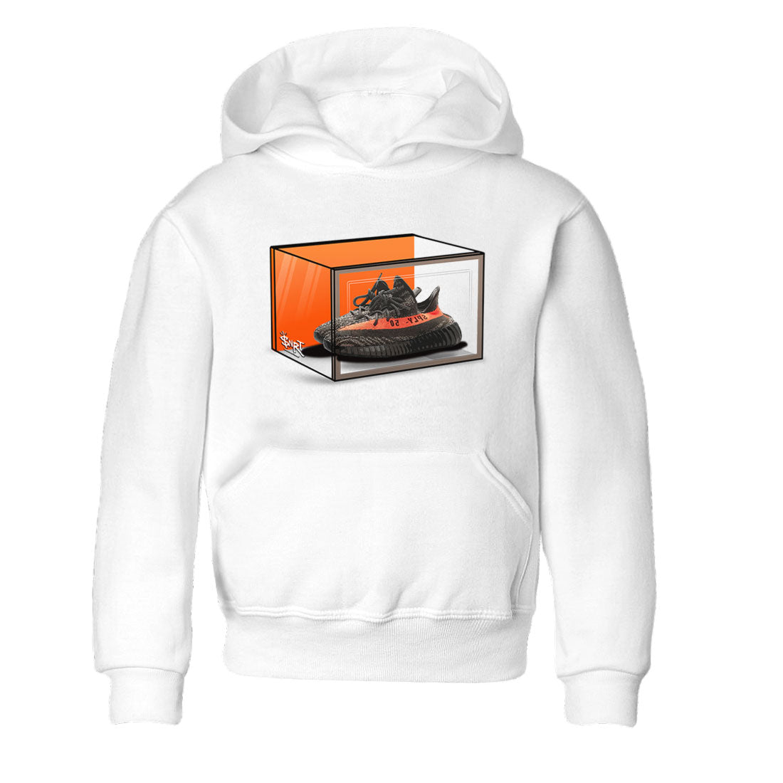 Yeezy 350 Carbon Beluga shirt to match jordans Shoe Box sneaker tees Yeezy Boost 350 Carbon Beluga SNRT Sneaker Release Tees Baby Toddler White 2 T-Shirt