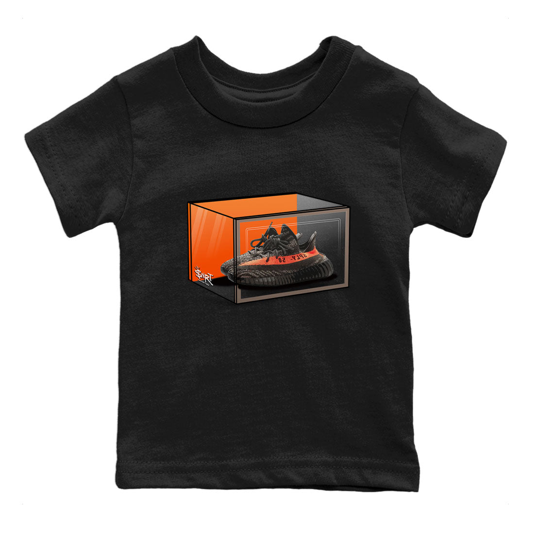 Yeezy 350 Carbon Beluga shirt to match jordans Shoe Box sneaker tees Yeezy Boost 350 Carbon Beluga SNRT Sneaker Release Tees Baby Toddler Black 2 T-Shirt