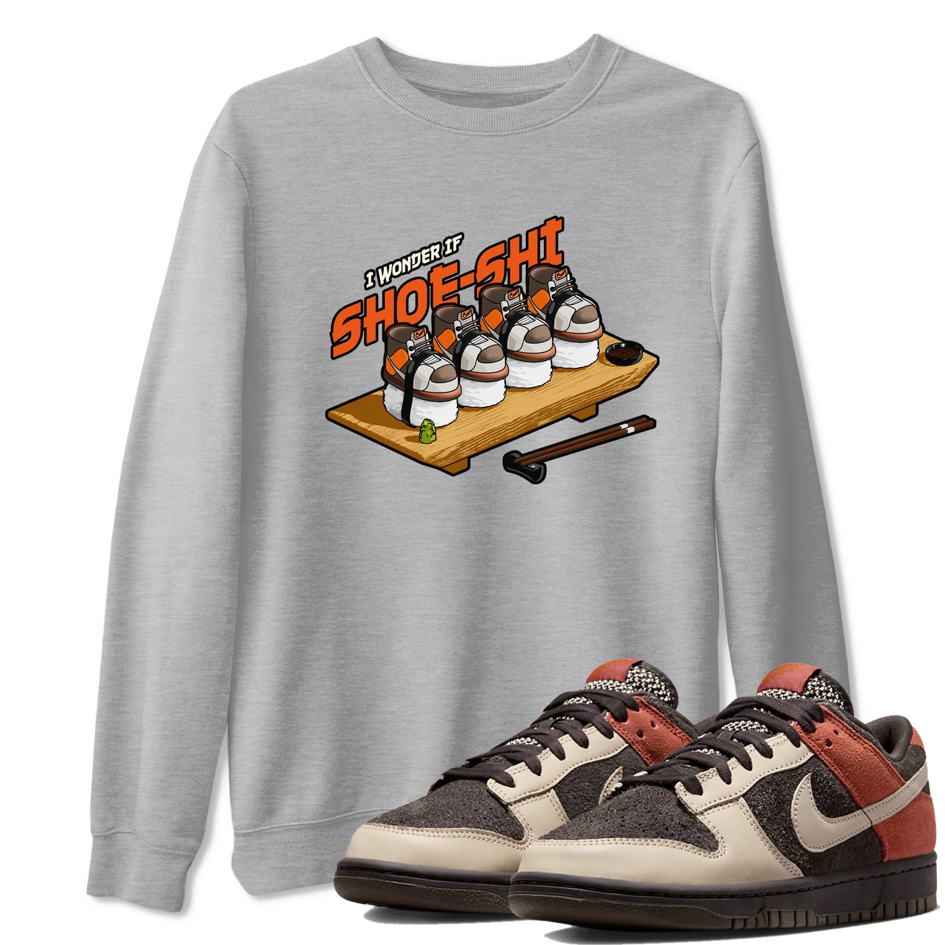 Dunk Red Panda shirt to match jordans Shoe-Shi sneaker tees Dunk Red Panda SNRT Sneaker Release Tees Unisex Heather Grey 1 T-Shirt