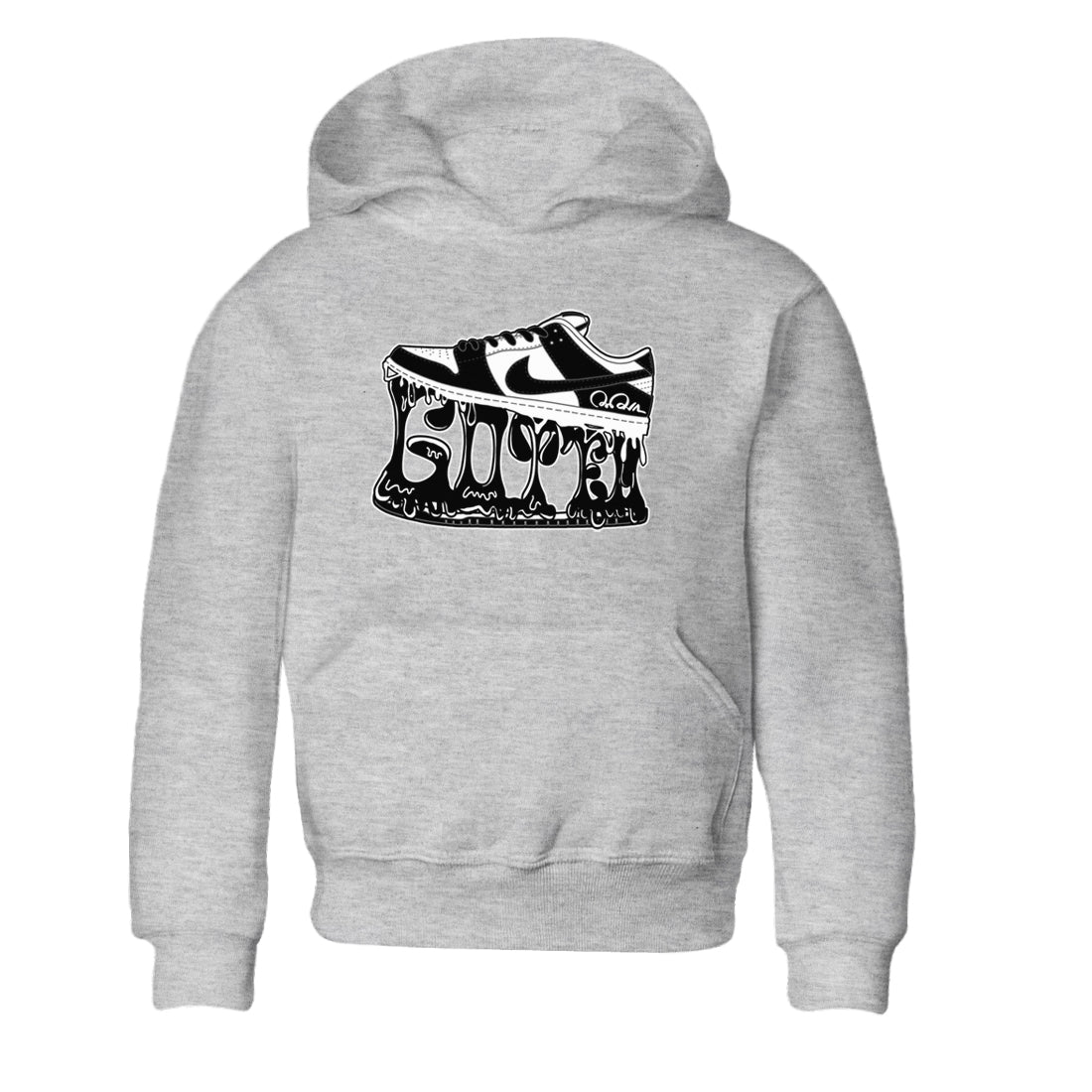 Dunk Panda shirt to match jordans Shoe Stuck sneaker tees Nike Dunk Low Panda SNRT Sneaker Release Tees Baby Toddler Heather Grey 2 T-Shirt